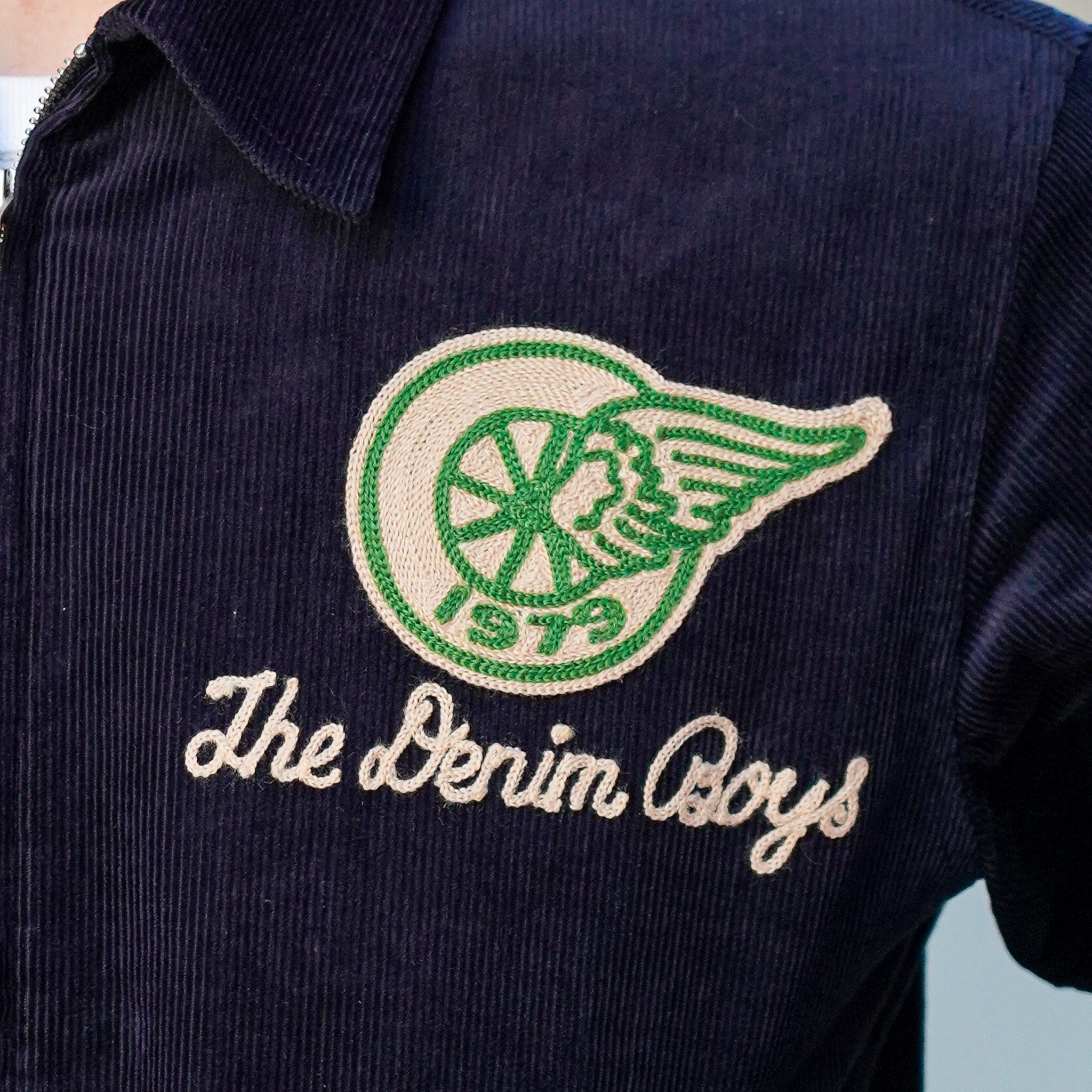 Studio D'Artisan 4625 Corduroy Racing Jacket - Navy