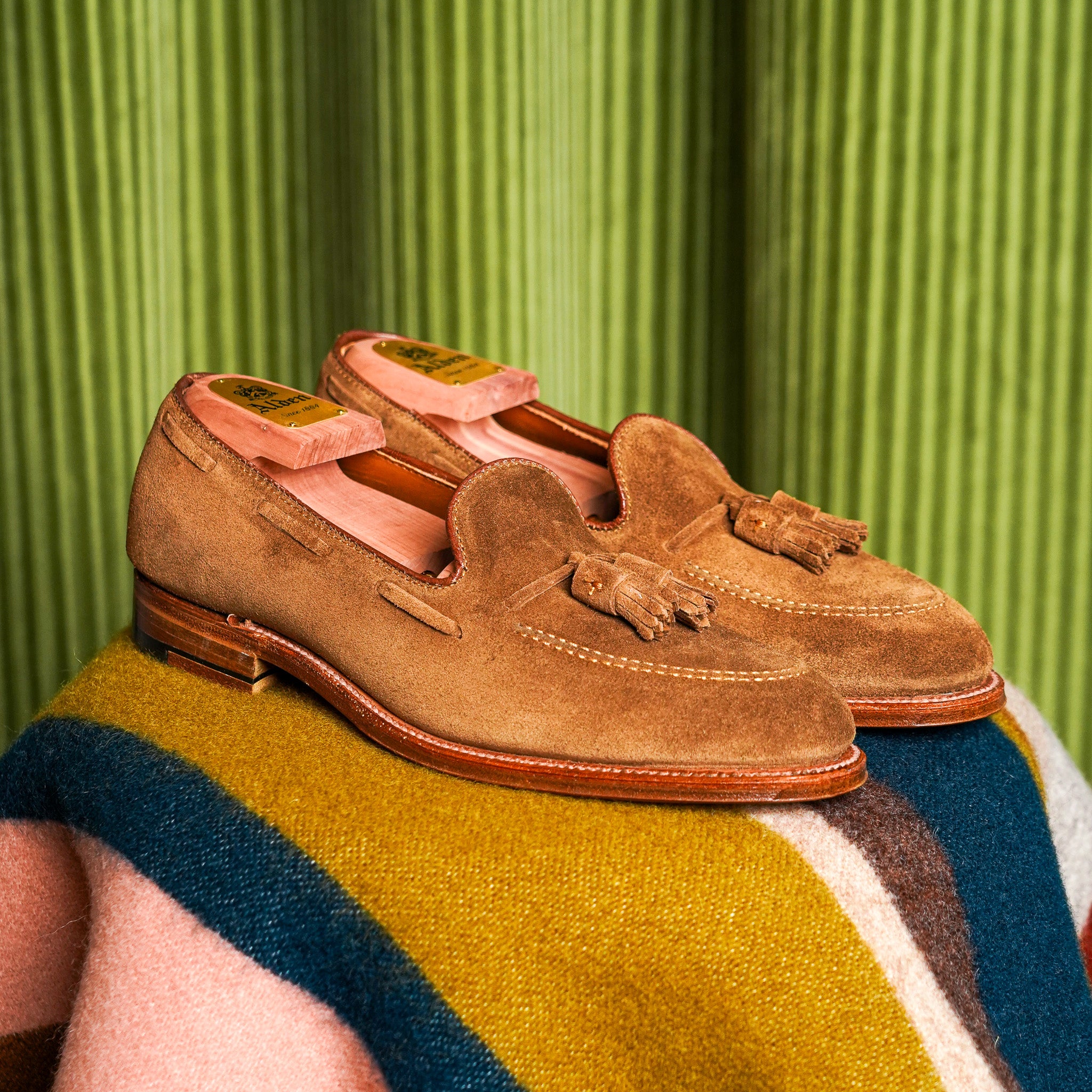Alden 3403 Tassel Loafer - Snuff Suede