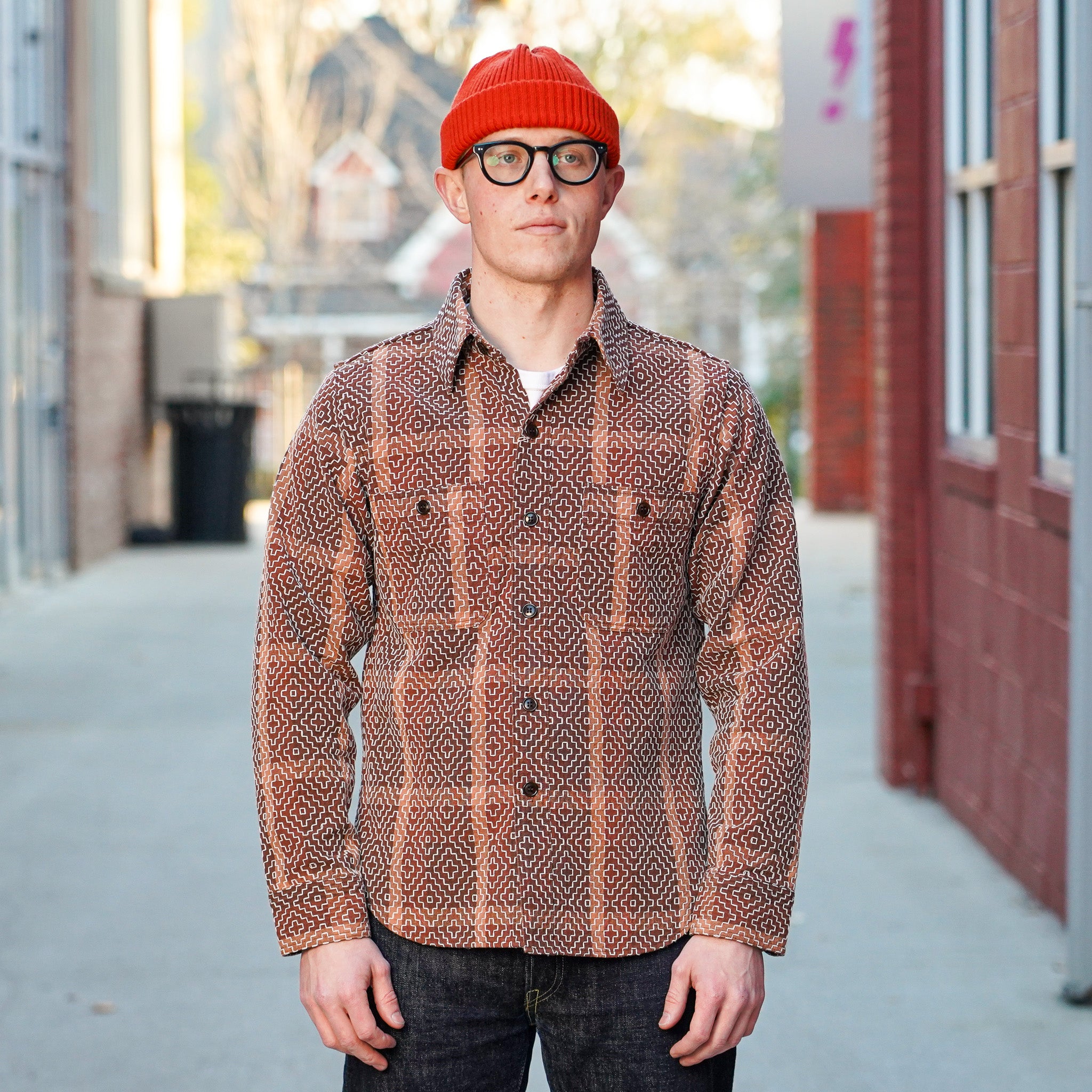 Studio D'Artisan 5726 Persimmon Tannin Work Shirt – Guilty Party