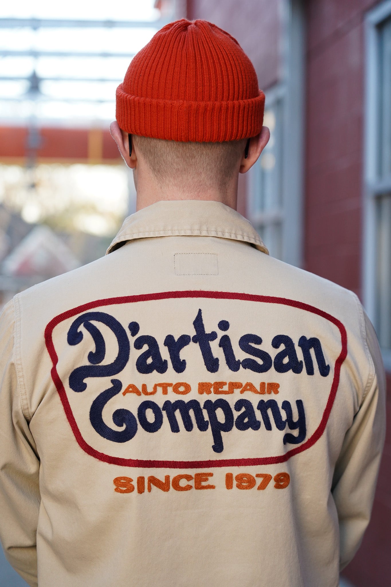 Studio D'Artisan 5733 Embroidered Work Shirt - Beige