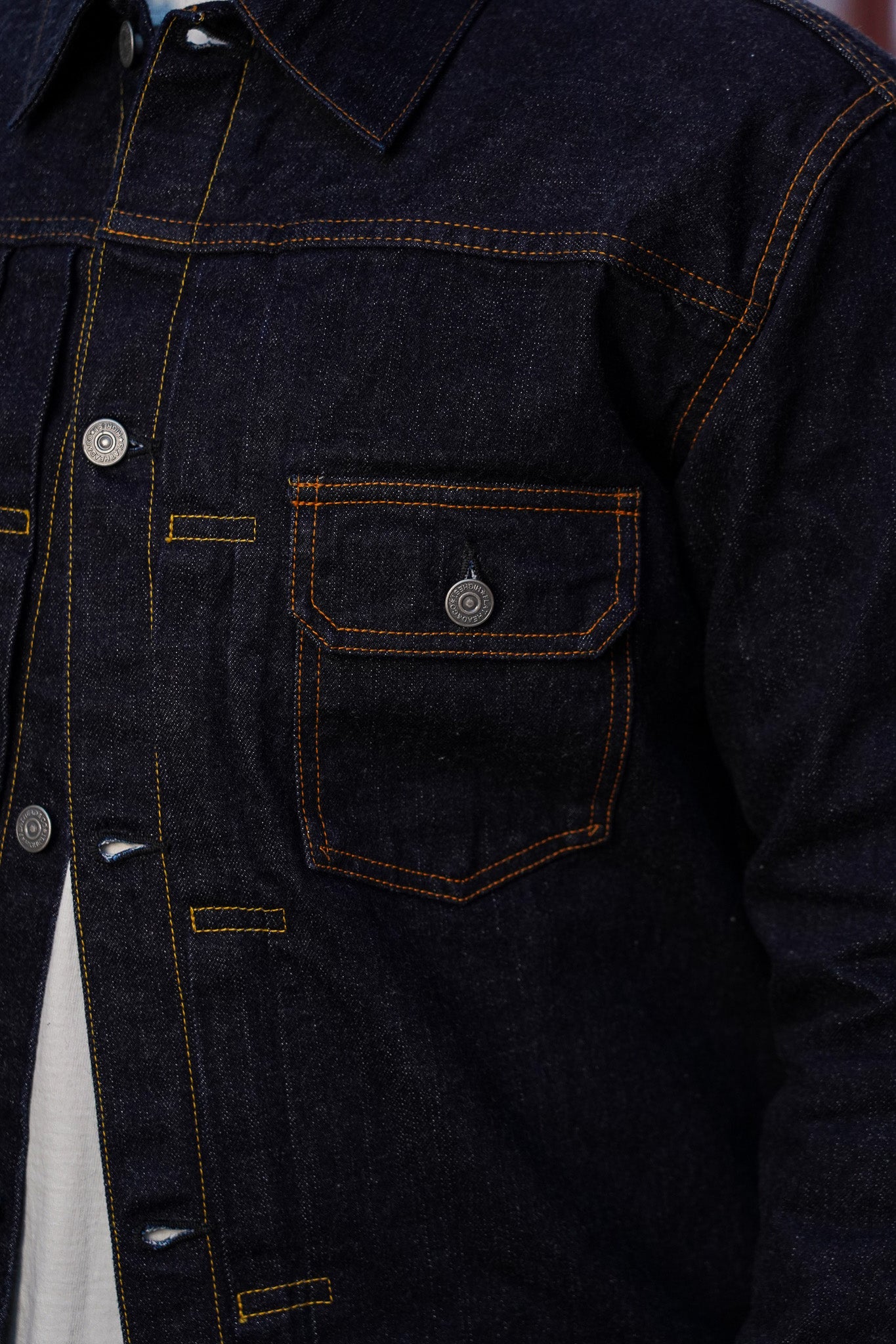 The Flat Head FN-OJ-D002 14.5oz Selvedge Denim Type II Jacket - Indigo