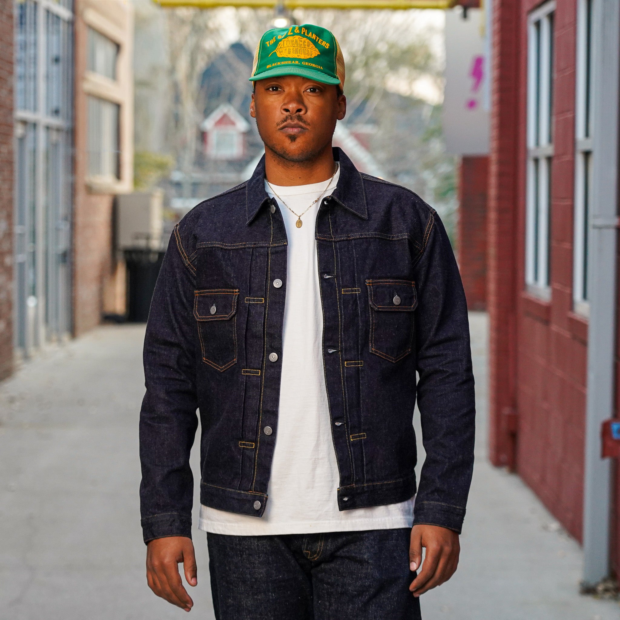 The Flat Head FN-OJ-D002 14.5oz Selvedge Denim Type II Jacket - Indigo