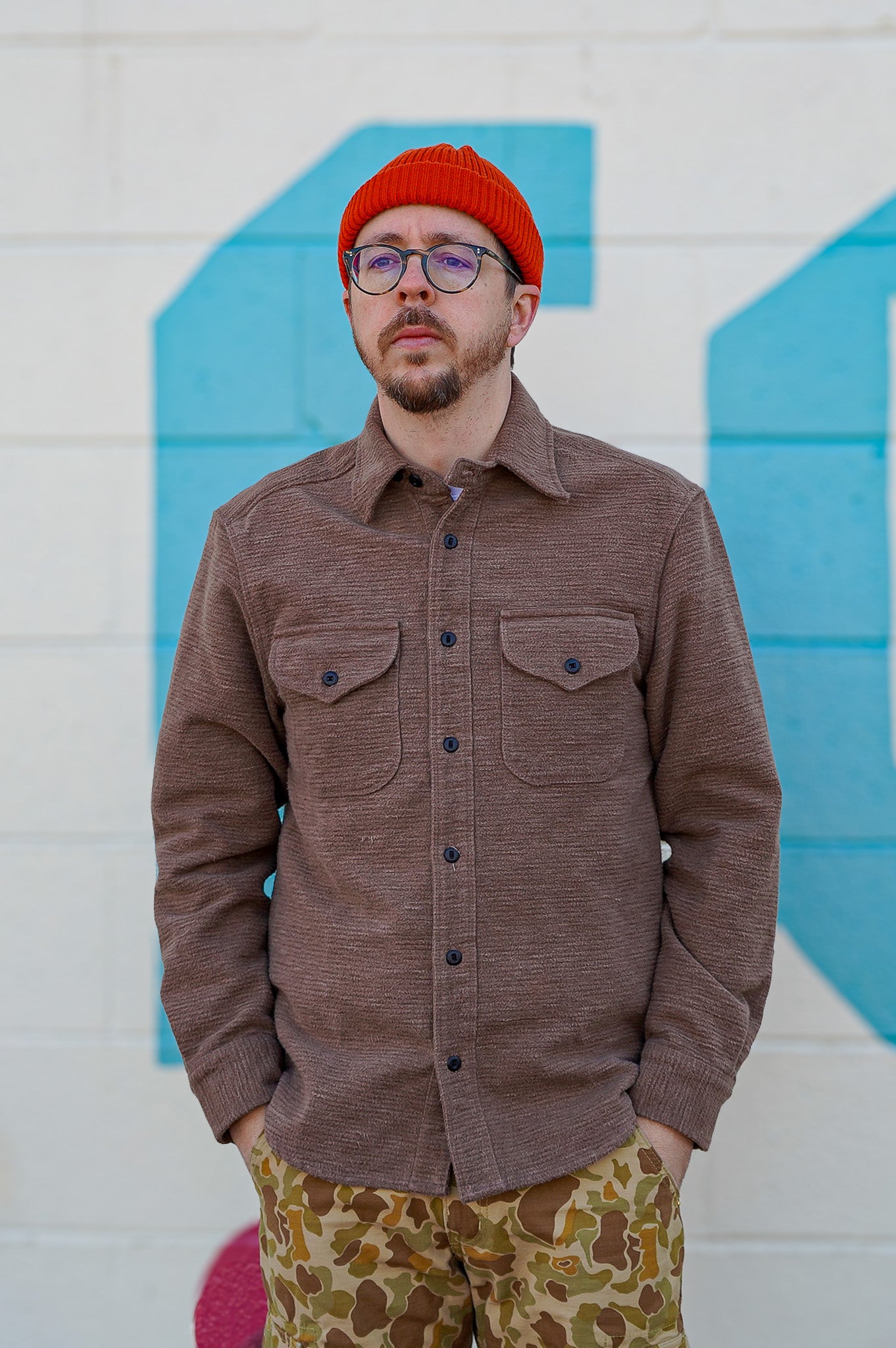 Freenote Cloth Wells Shirt - Tan Brushed Corduroy