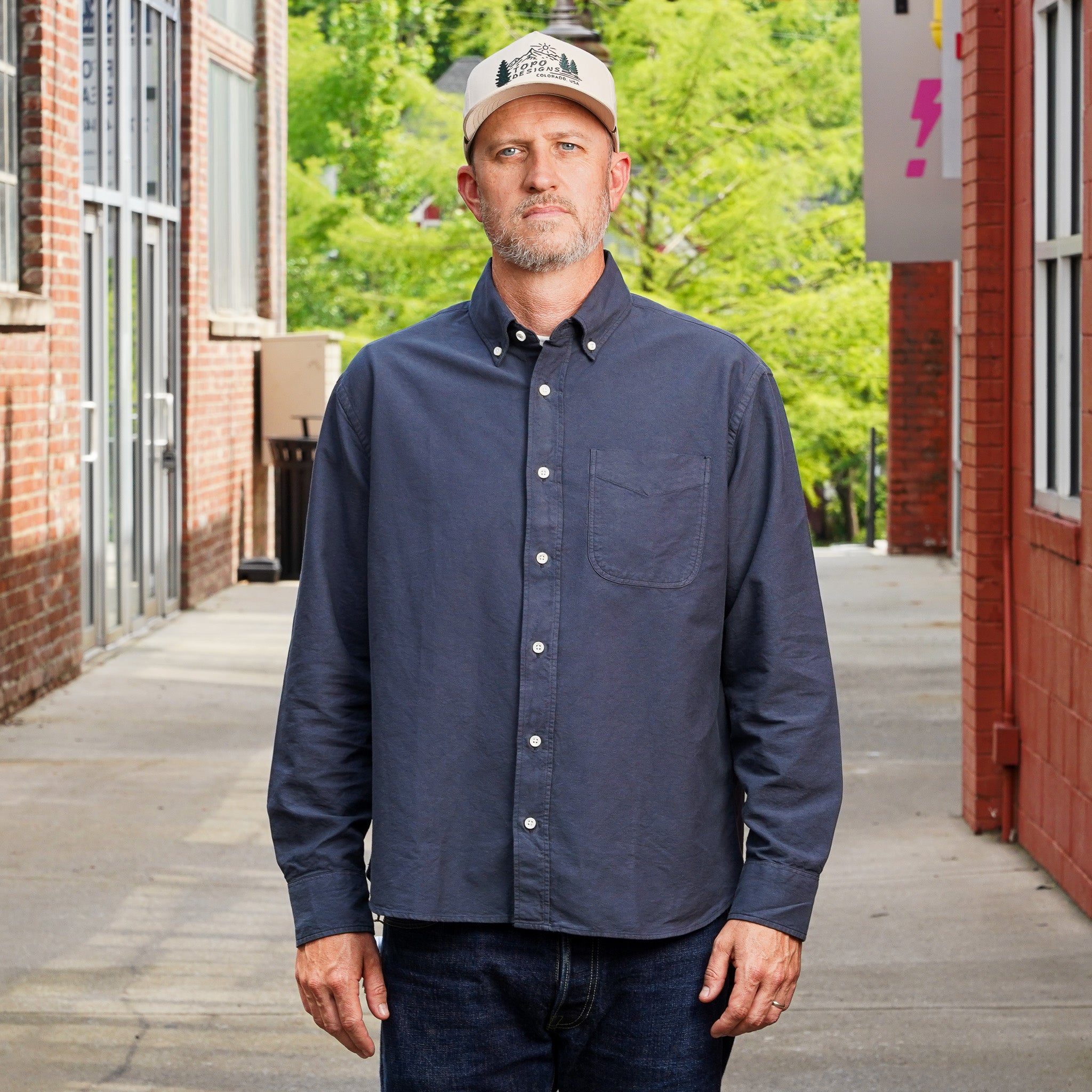 3sixteen Big Oxford - Navy