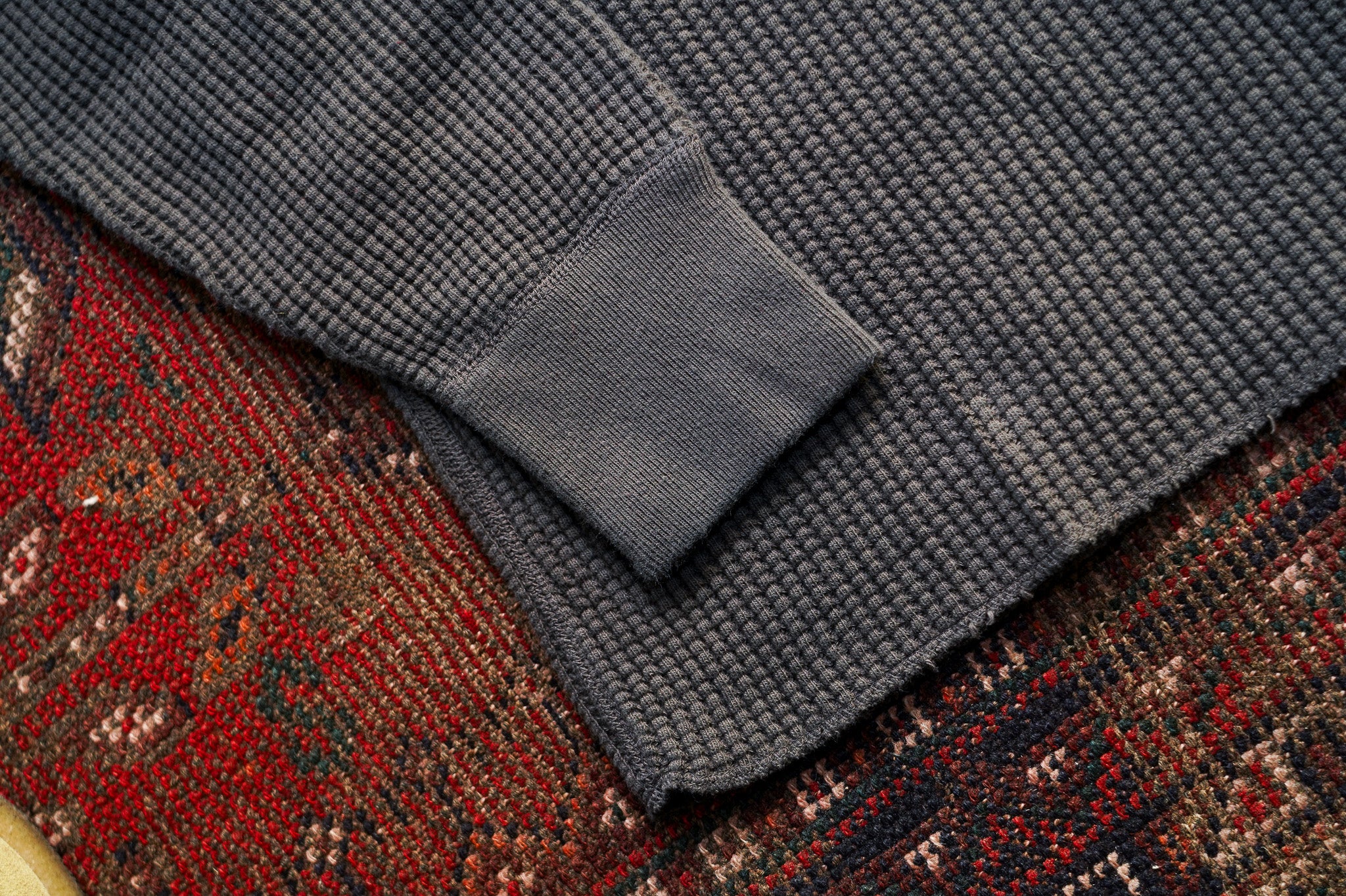 UES Big Waffle Thermal Shirt - Steel Gray