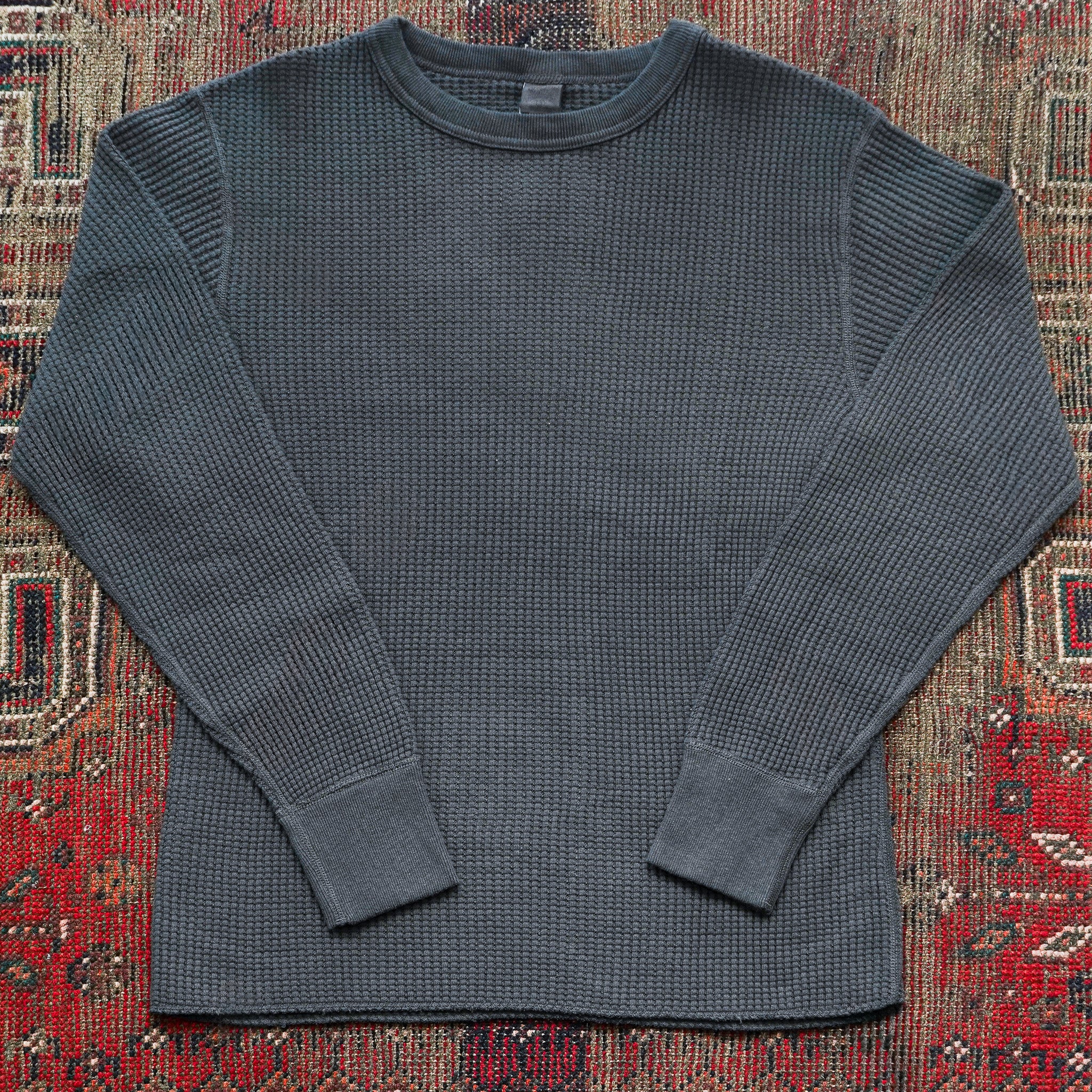 UES Big Waffle Thermal Shirt - Steel Gray