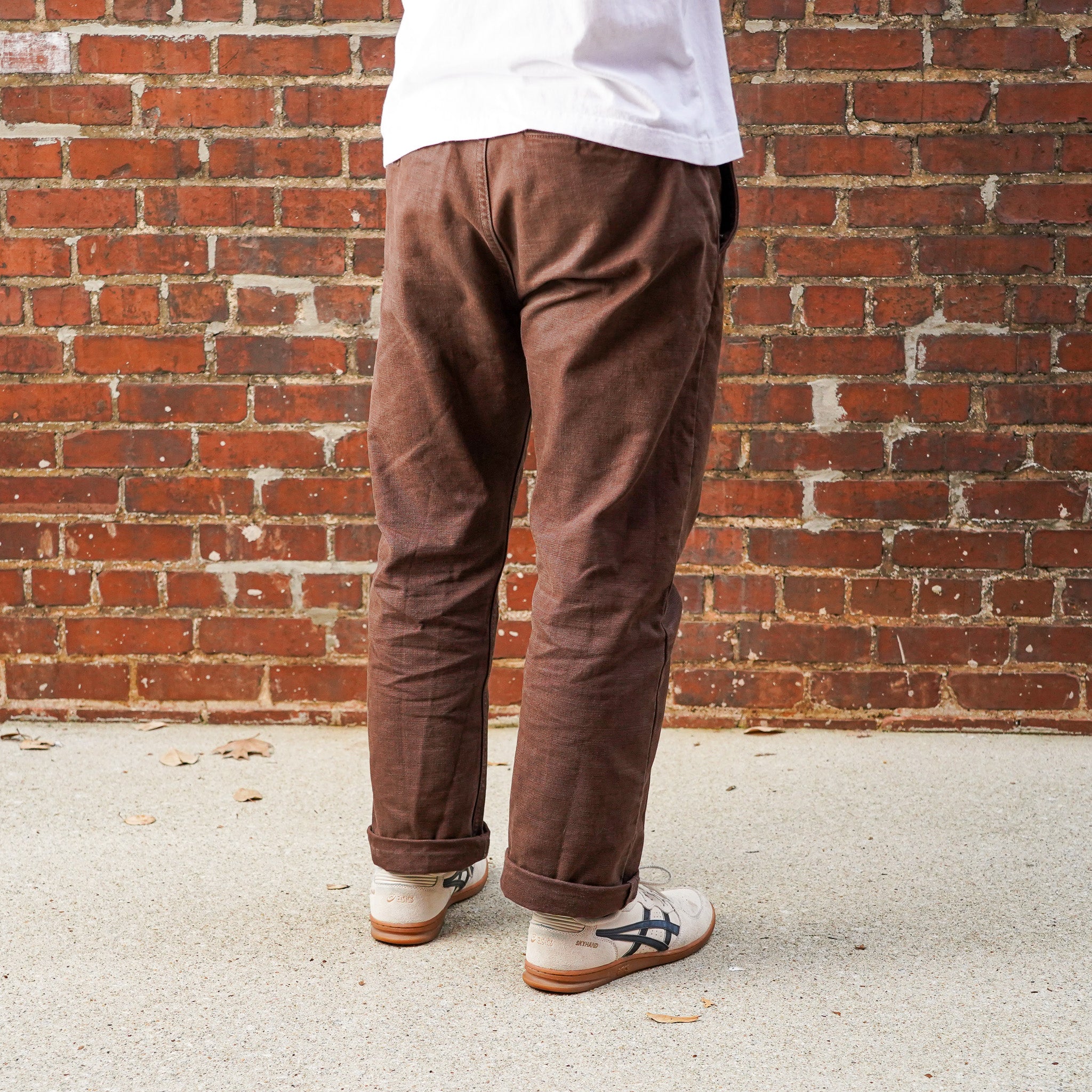 Freenote Cloth Deck Pant Straight Fit 14oz Slub - Bark