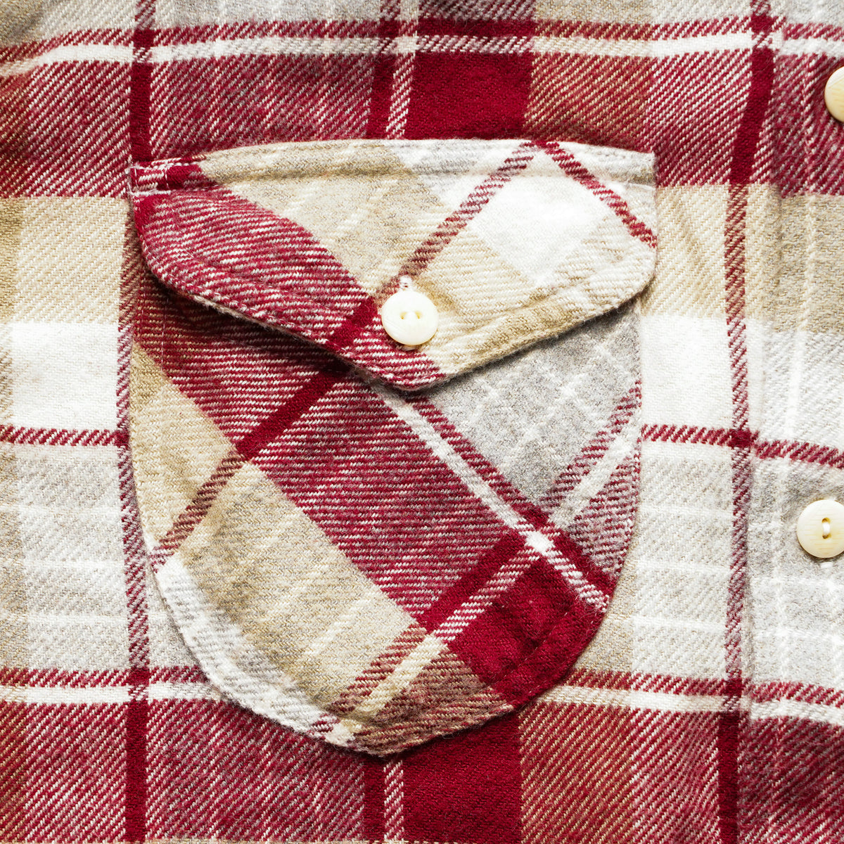 Wythe Flannel Workshirt - Merlot Plaid
