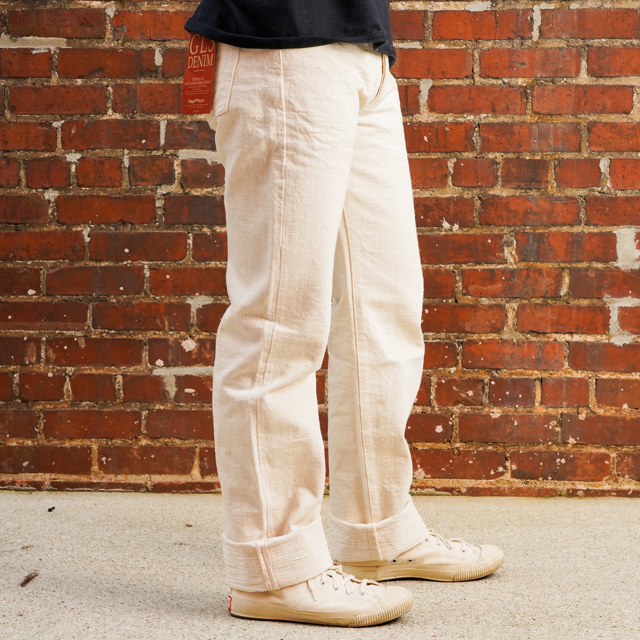 Studio D'Artisan SD-1001E GL3 Straight Fit Selvedge Denim - Ecru