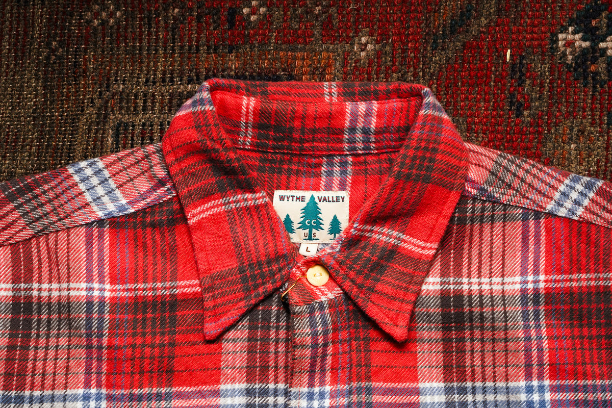 Wythe Flannel Workshirt - Cactus Flower Plaid