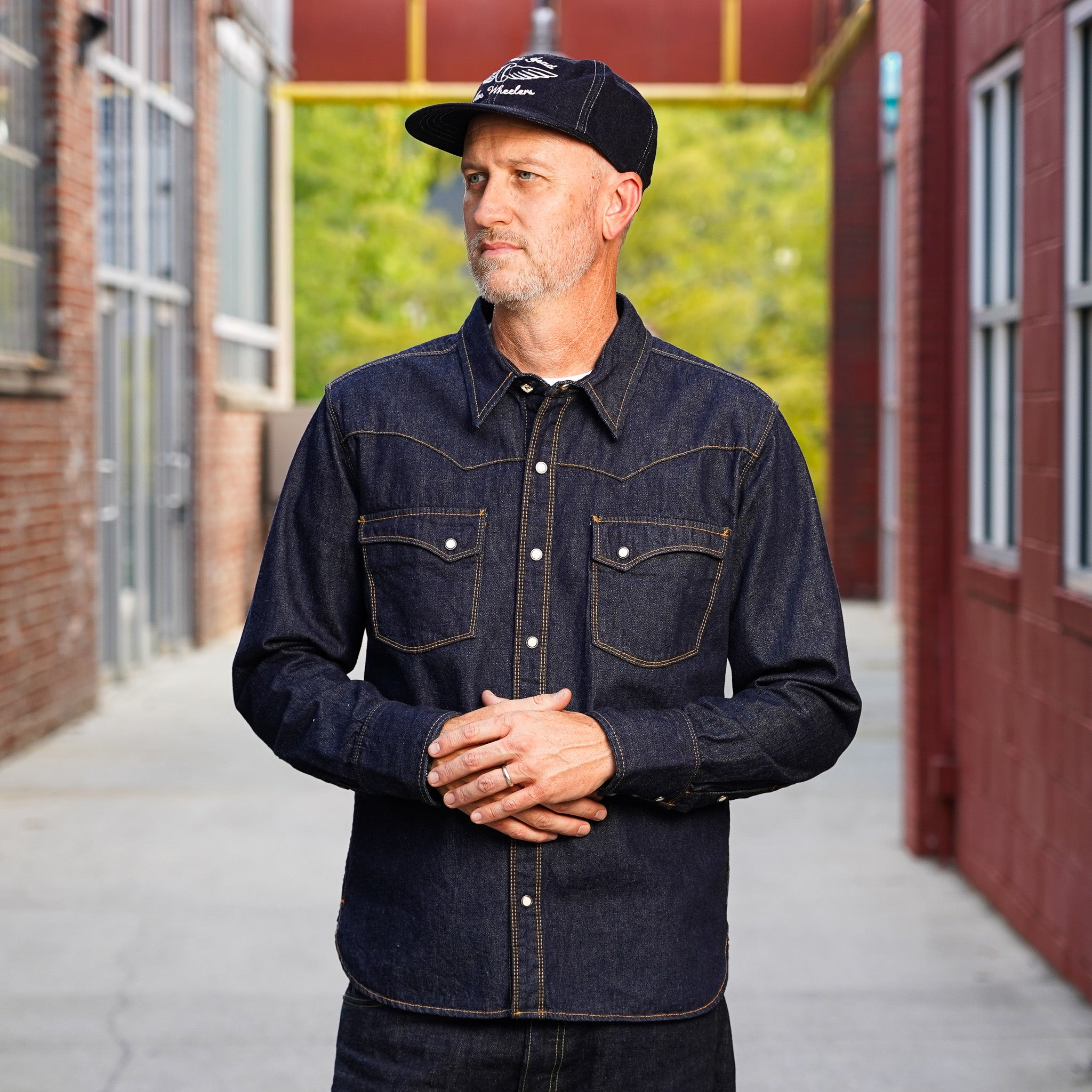 Freenote Cloth Calico Western Shirt - 9oz Indigo