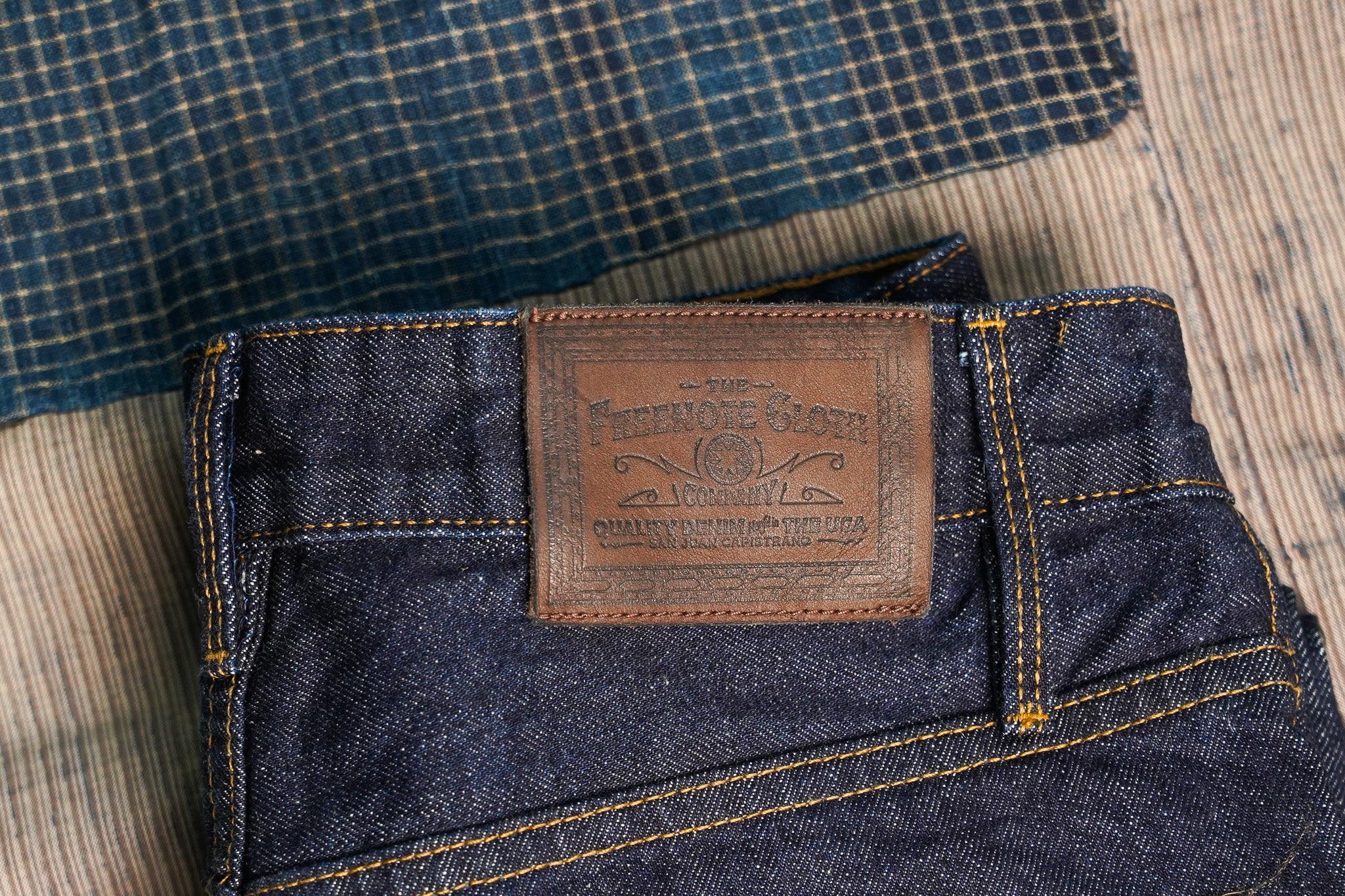 Freenote Cloth Belford Straight Cut - 14oz 50s Indigo Rinsed