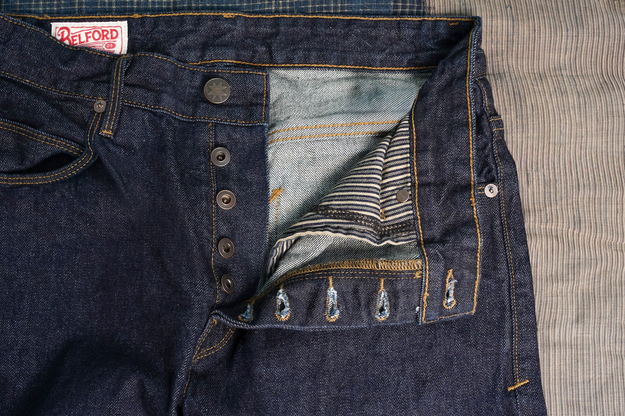 Freenote Cloth Belford Straight Cut - 14oz 50s Indigo Rinsed