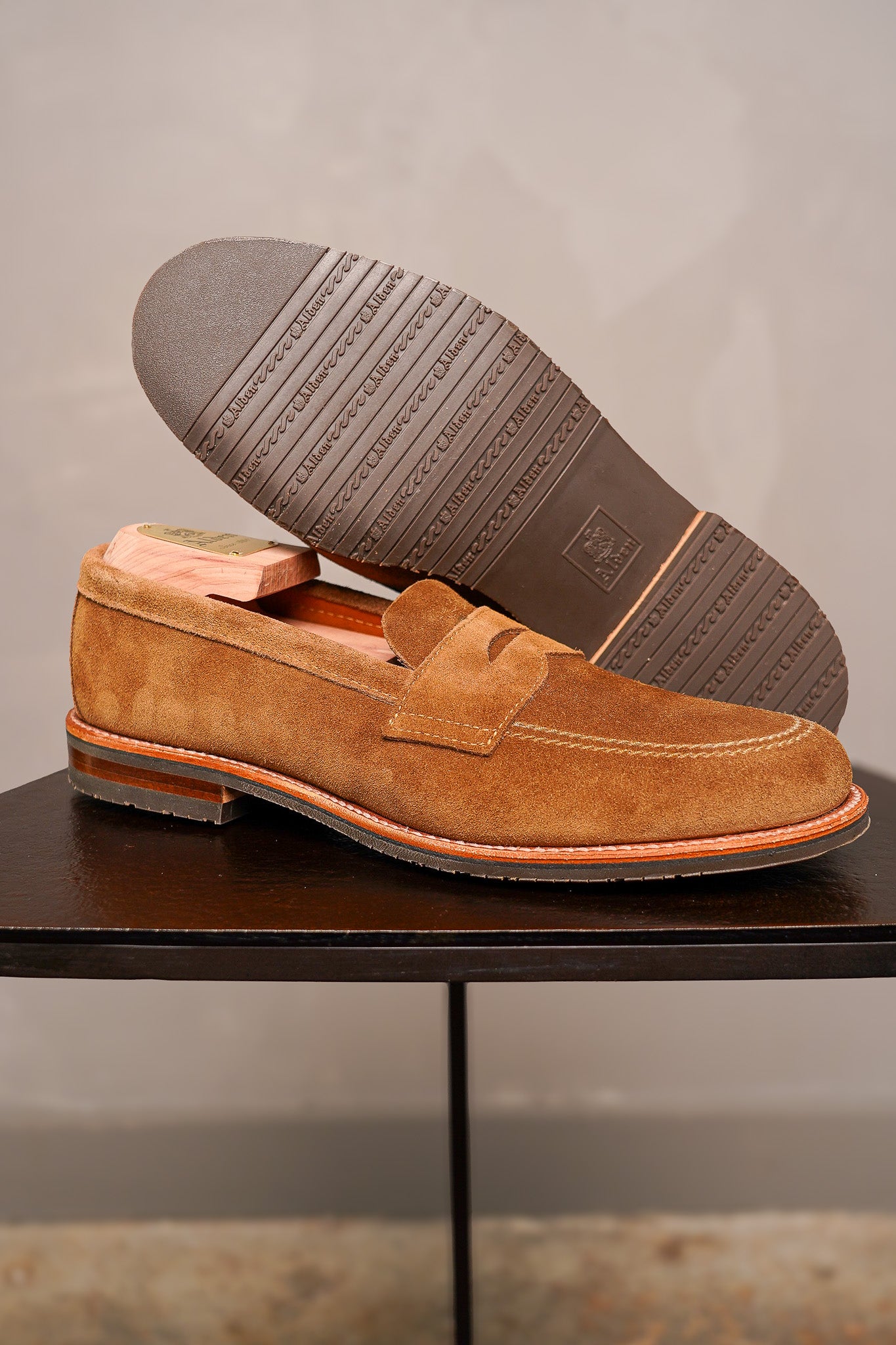 Alden 6221L Unlined Penny Loafer - Snuff Suede