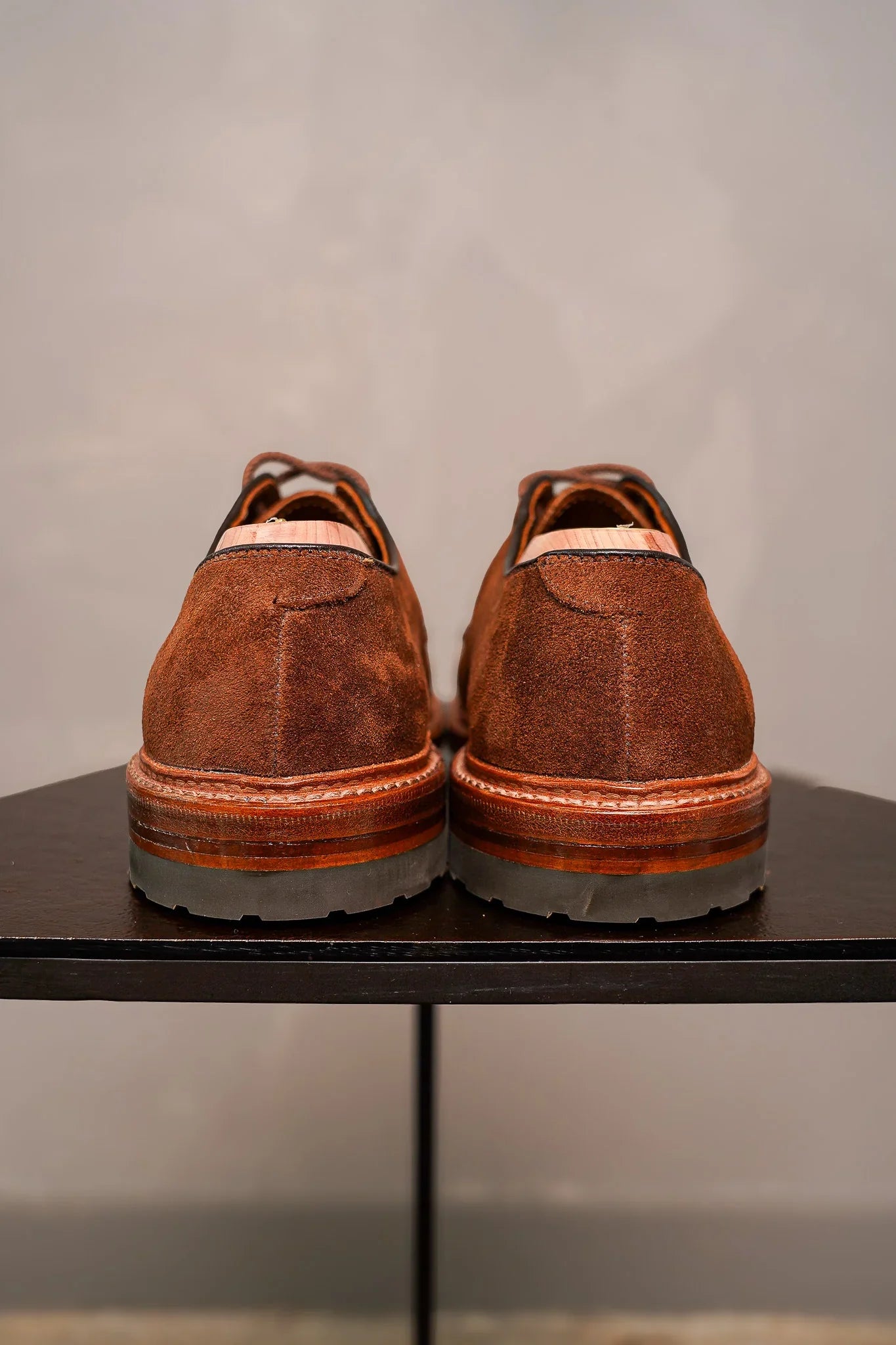 Alden 9474C Plain Toe Blucher - Reverse Tobacco Chamois