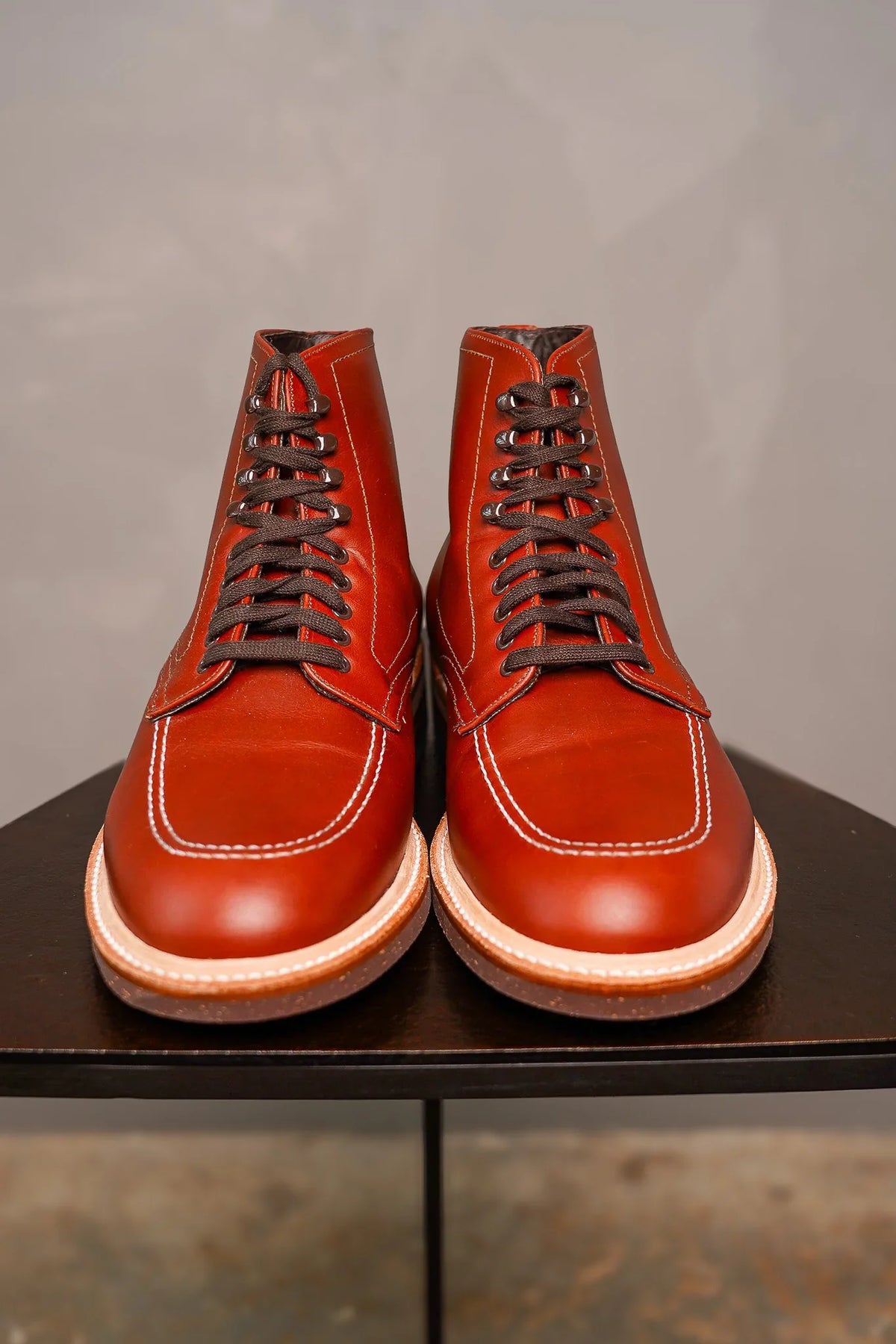 Alden 405 Moc Toe Indy Boot - Brown Leather – Guilty Party