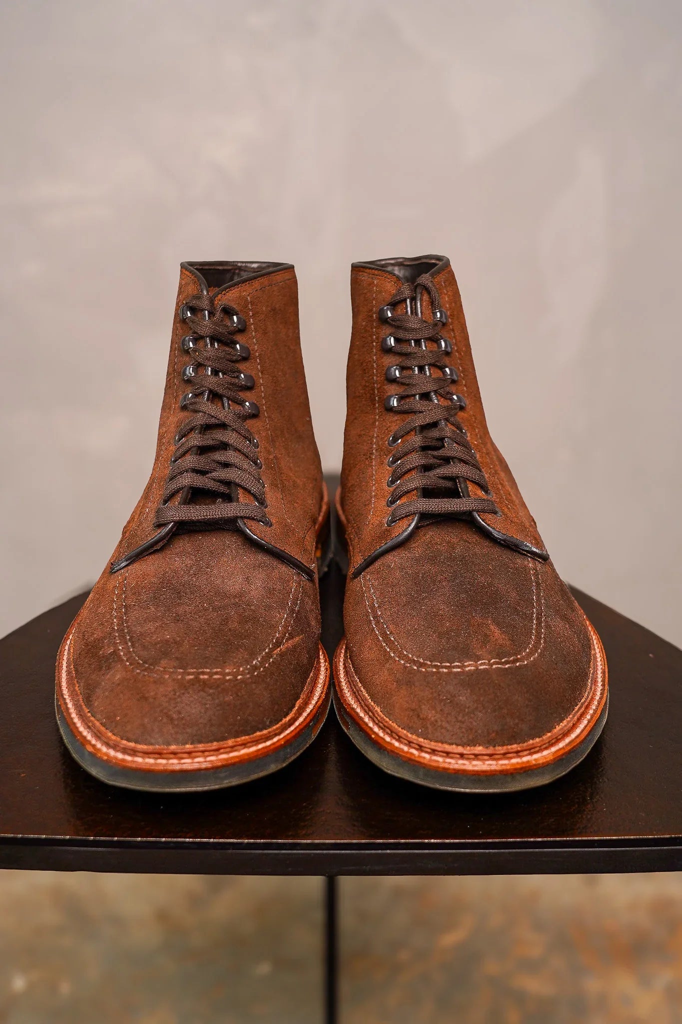 Alden 4015HC Moc Toe Boot - Reverse Tobacco Chamois – Guilty Party