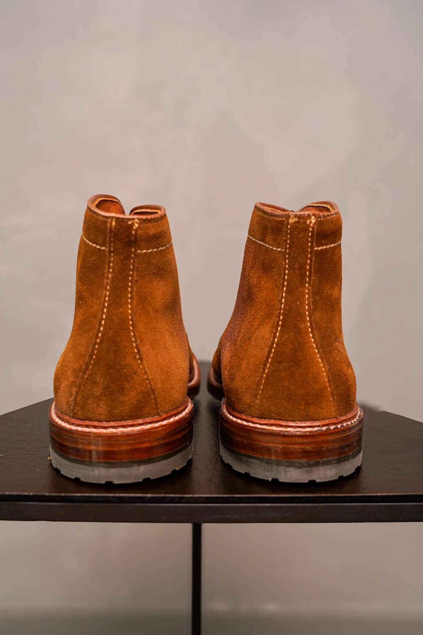 Alden 4511HC Plain Toe Boot - Snuff Suede