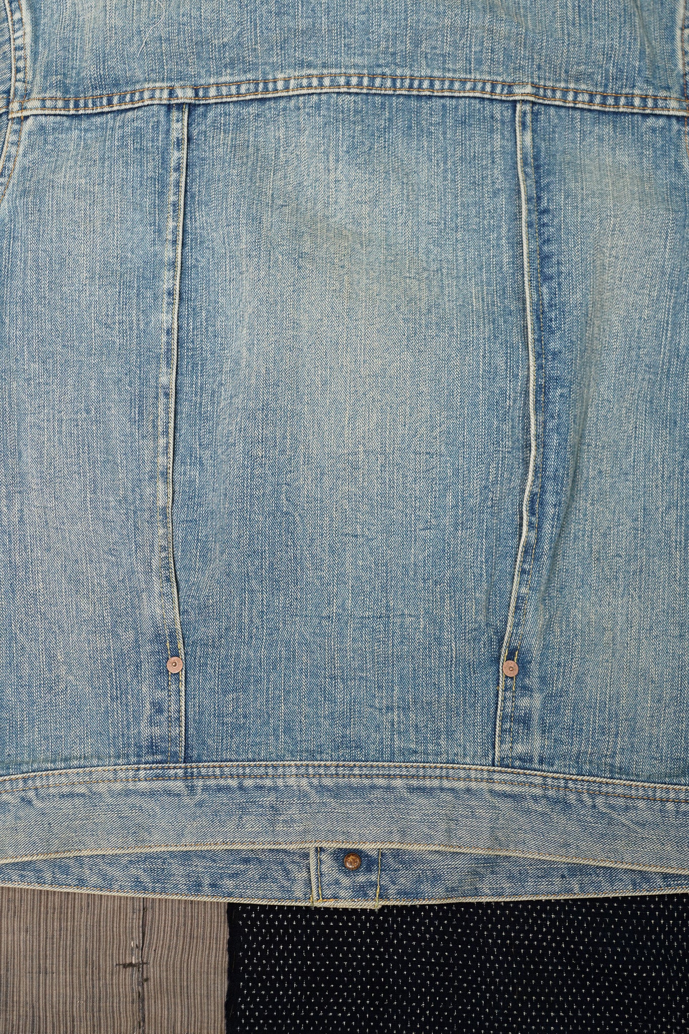 The Flat Head FN-OJ-D101C 14.5oz Left Hand Twill 40's Style Type 1 Denim Jacket - Real Aging