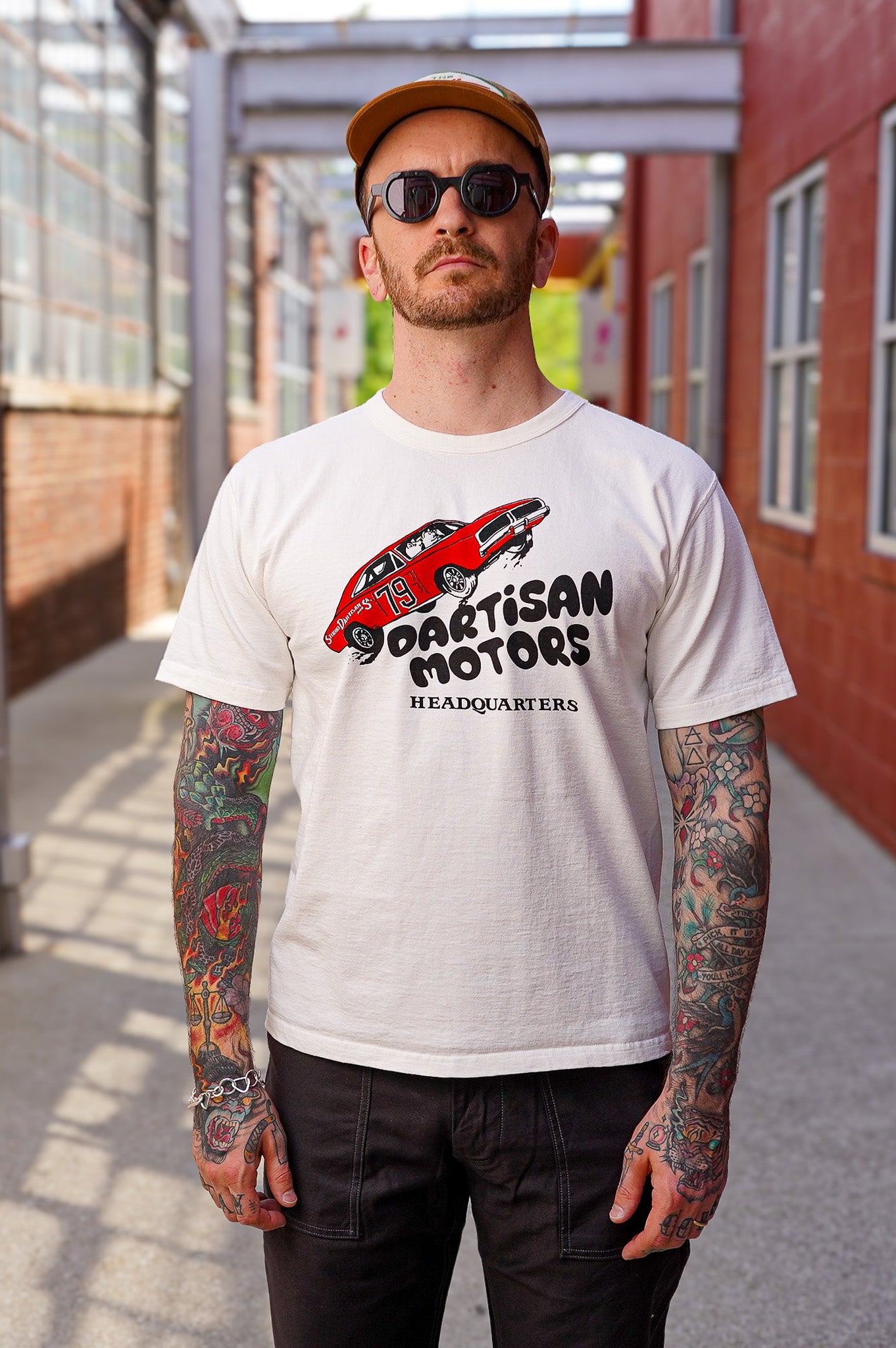 Studio D'Artisan 8165A Motors Tee - White