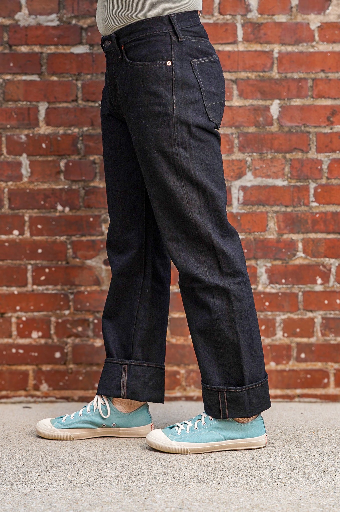 Studio D'Artisan SP-120 45th Anniversary 18oz Amami Mud-dyed Indigo Straight Fit - One Washed