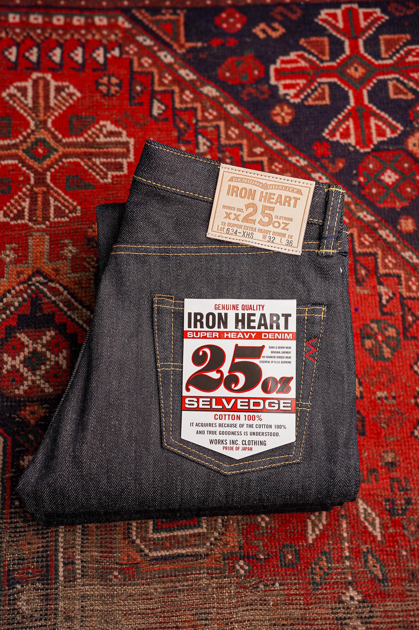 Iron Heart IH-634-XHS - 25oz Selvedge Denim Straight Cut Jeans