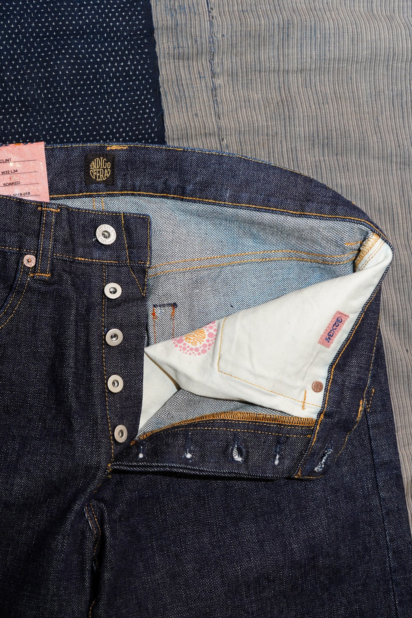 Indigofera Clint Straight Fit - 18oz Shiroyama Rinsed Denim