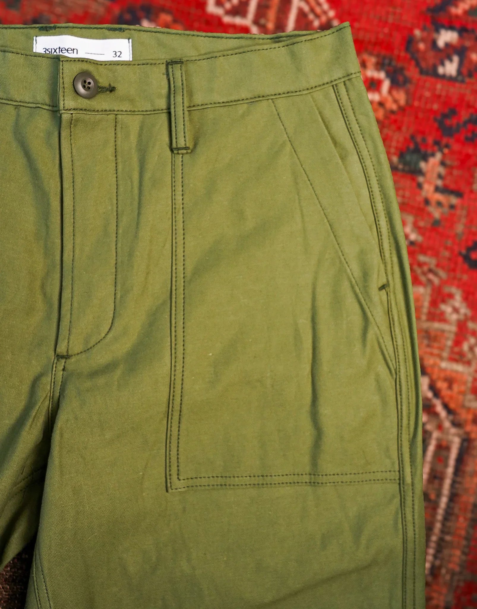 3sixteen Fatigue Pants - Olive Back Satin