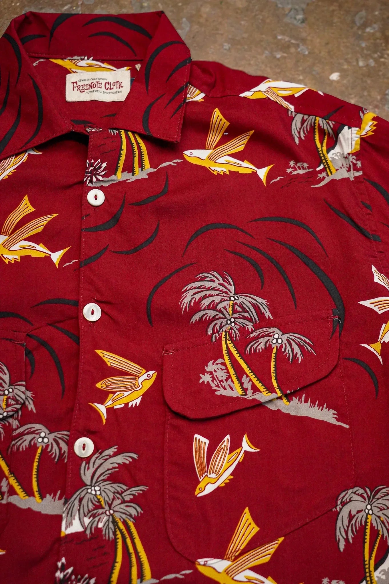 Freenote Cloth Dean Double Pocket Shirt - Flying Fish