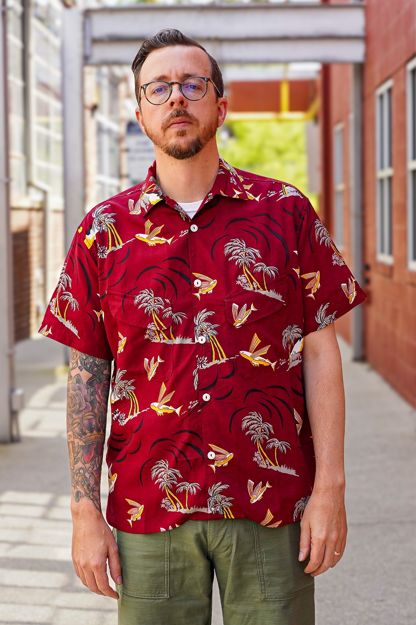 Freenote Cloth Dean Double Pocket Shirt - Flying Fish