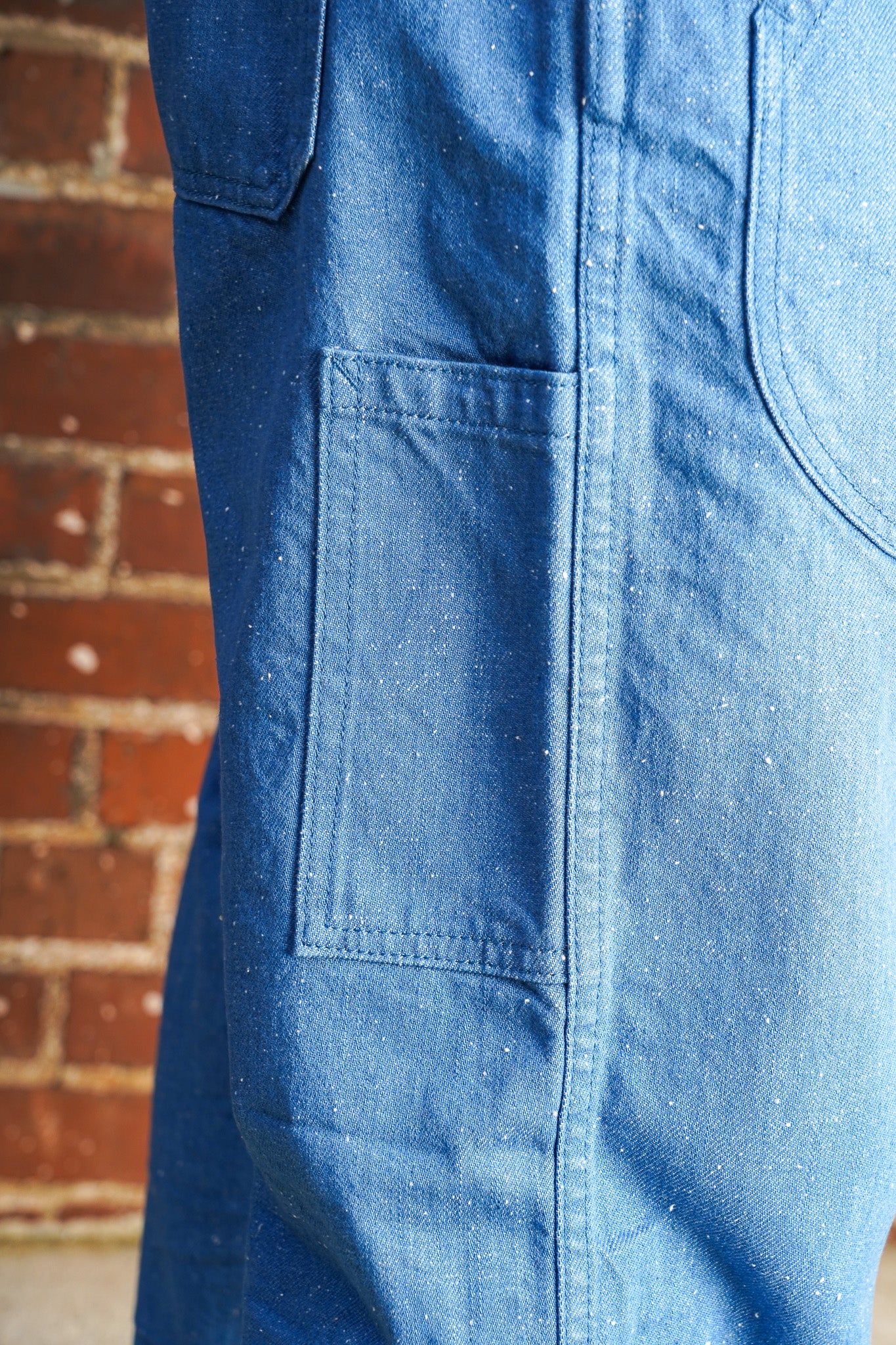 Pure Blue Japan LP-1191-L 10oz Double Pocket Worker Pants - Light Indigo