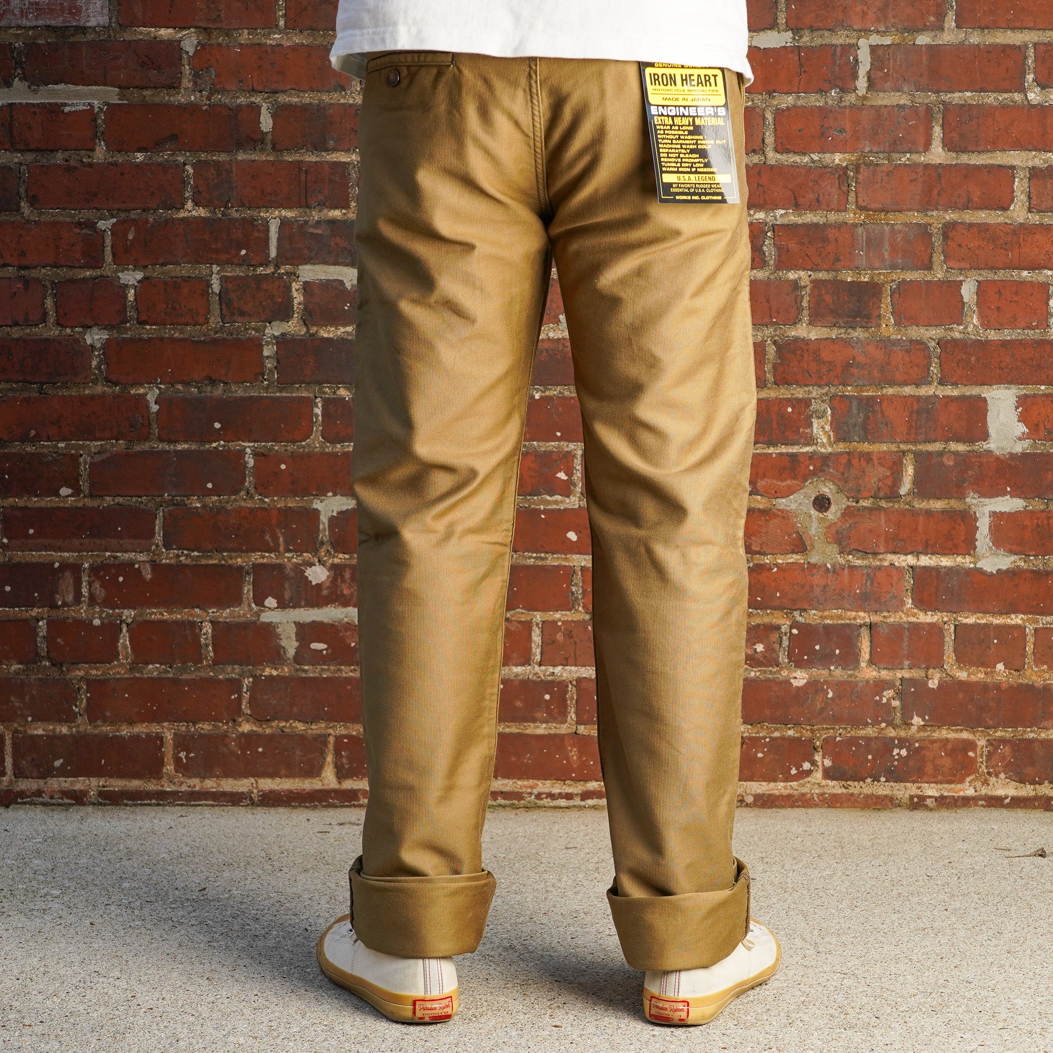 Iron Heart IH-720-KHA 11oz Cotton Whipcord Work Pants - Khaki