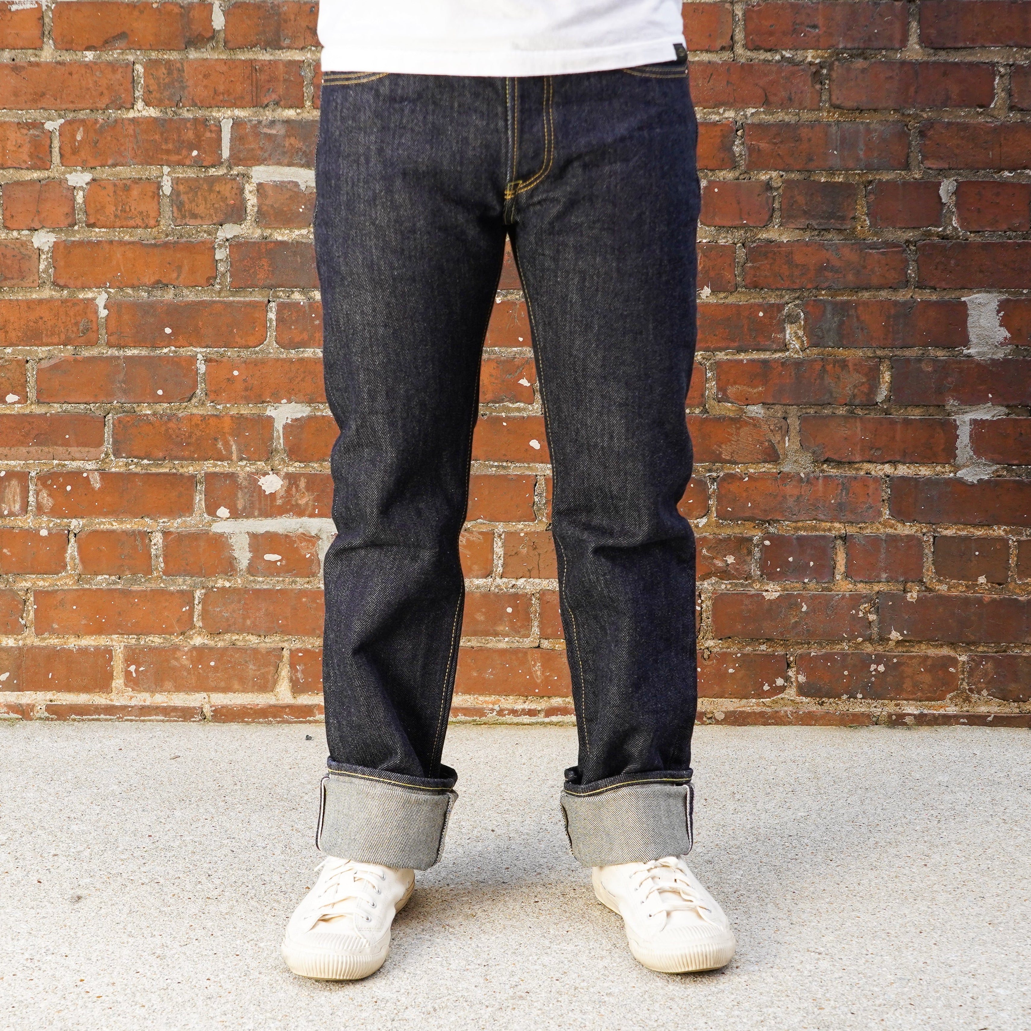 Iron Heart IH-666S-21 21oz Selvedge Denim Slim Straight Cut Jeans - Indigo
