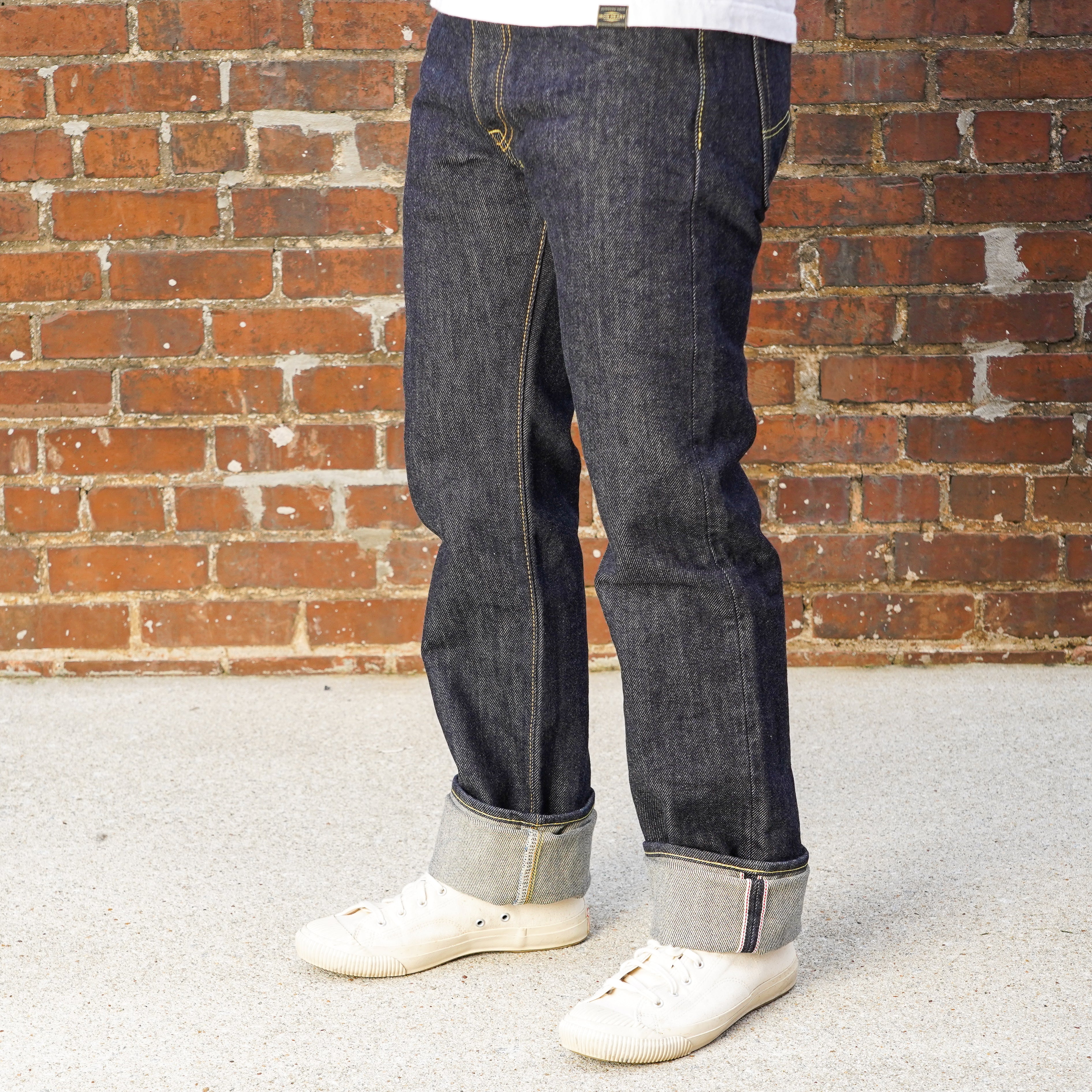 Iron Heart IH-666S-21 21oz Selvedge Denim Slim Straight Cut Jeans - Indigo