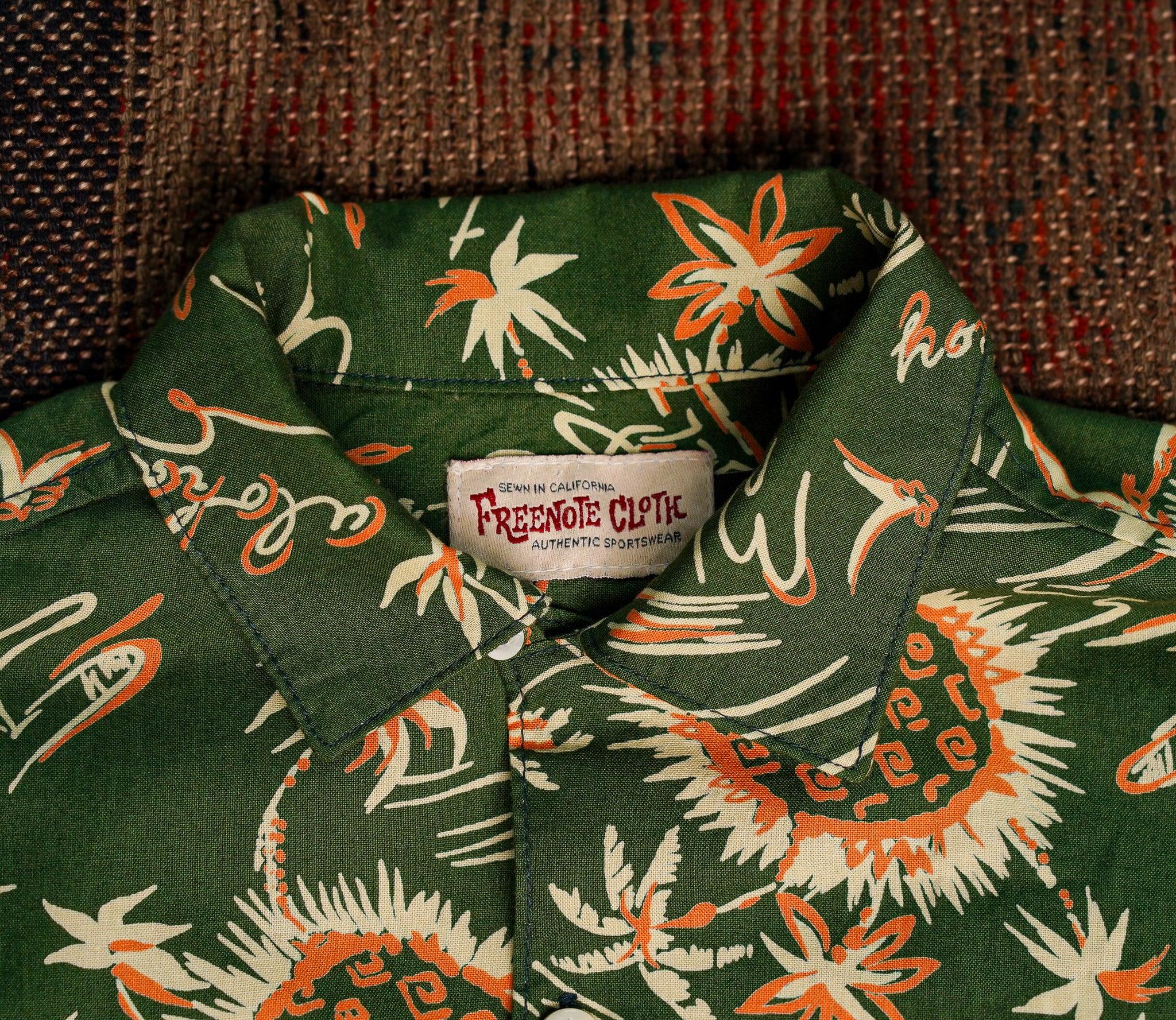 Freenote Cloth Dean Double Pocket Shirt - Aloha Olive