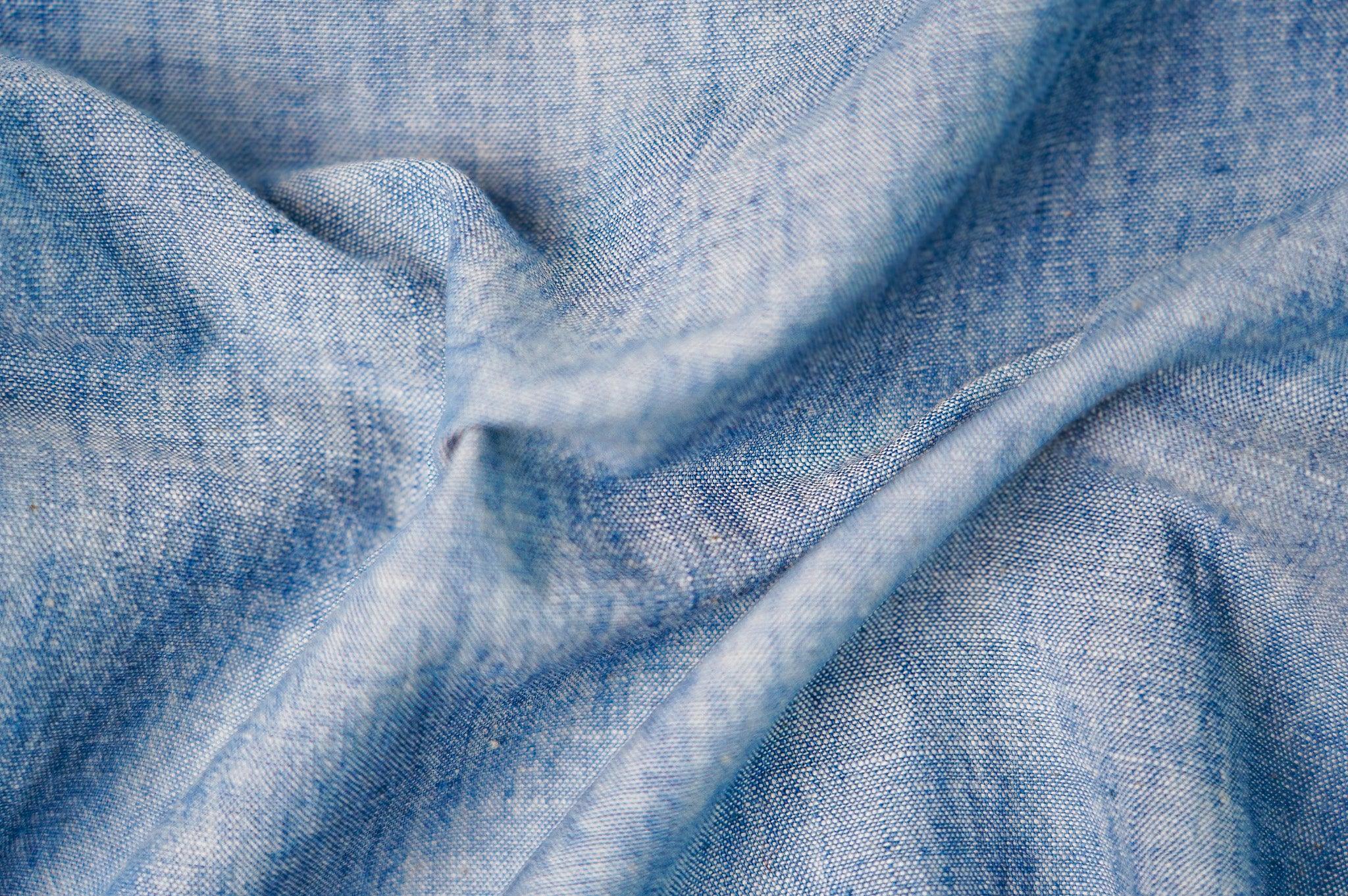 The Flat Head FN-PA-C015 5oz Chambray Relax Pants