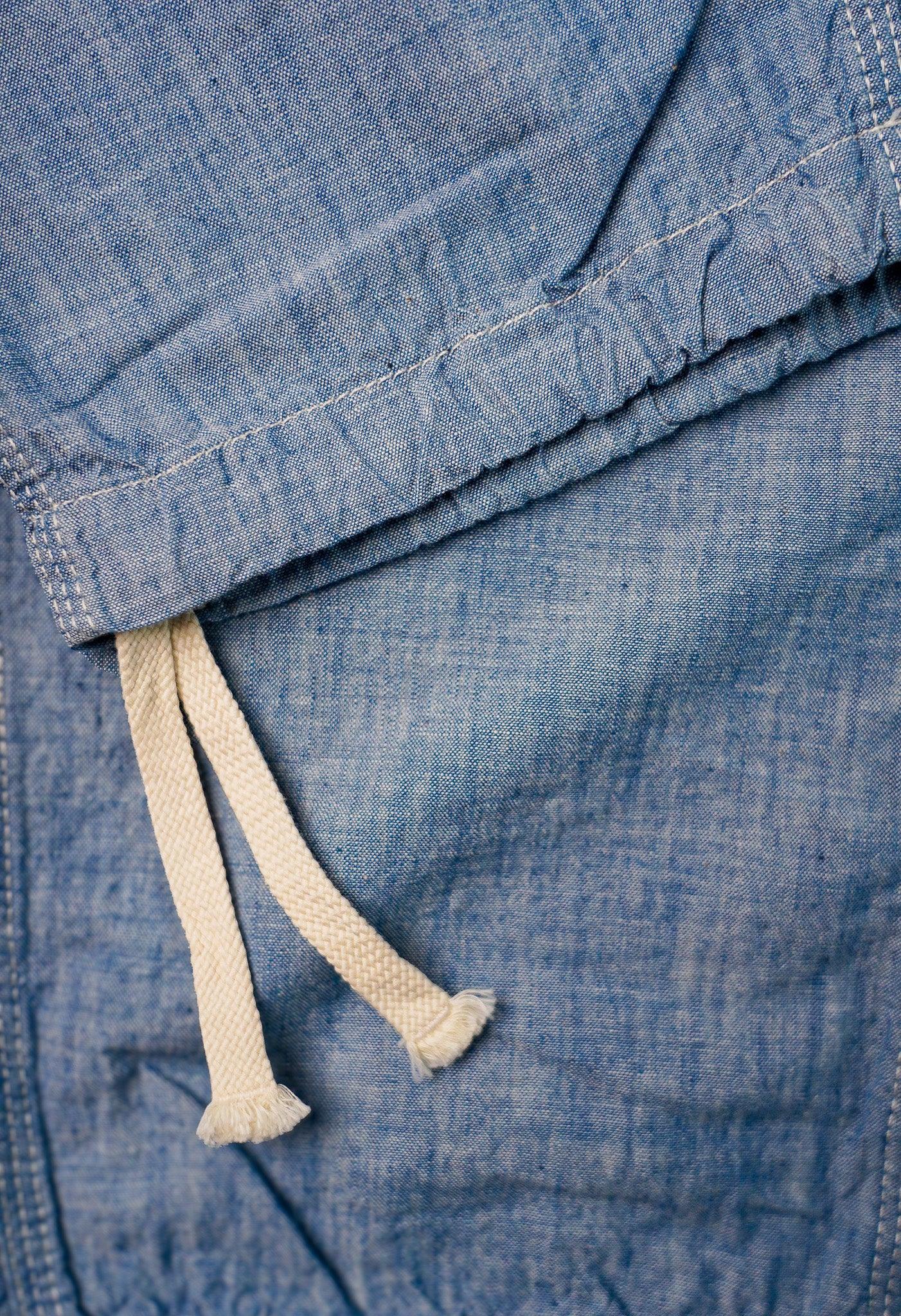 The Flat Head FN-PA-C015 5oz Chambray Relax Pants