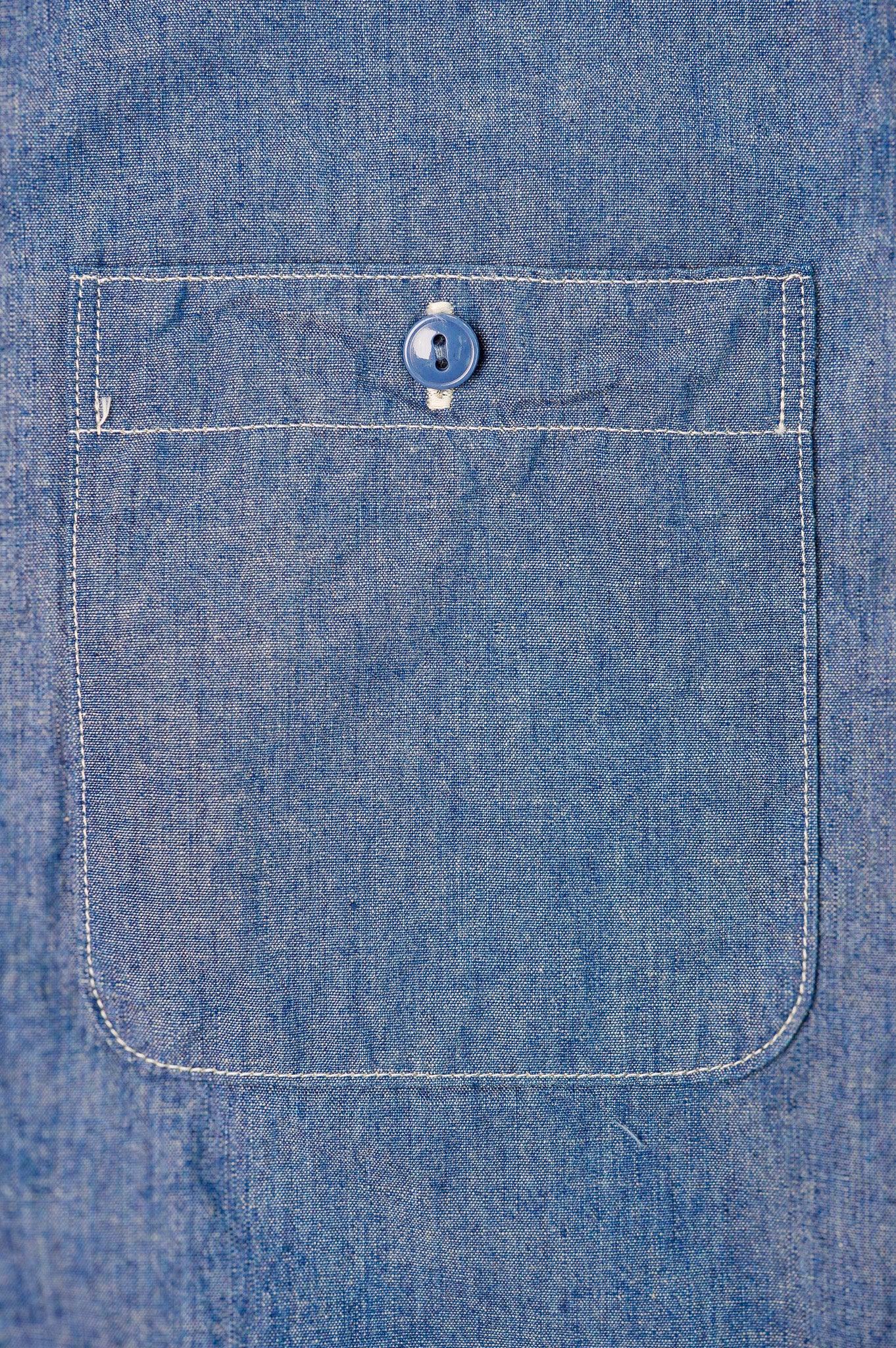 Fullcount 4810-22 5oz Chambray Shirt - Blue