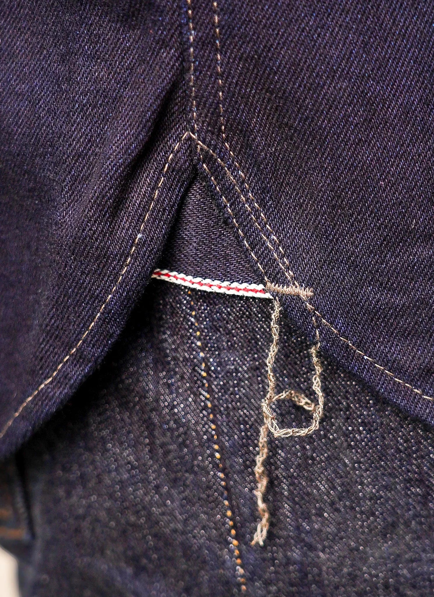 Iron Heart IHSH-295-IB 14oz Selvedge Denim Western Shirt - Indigo/Black