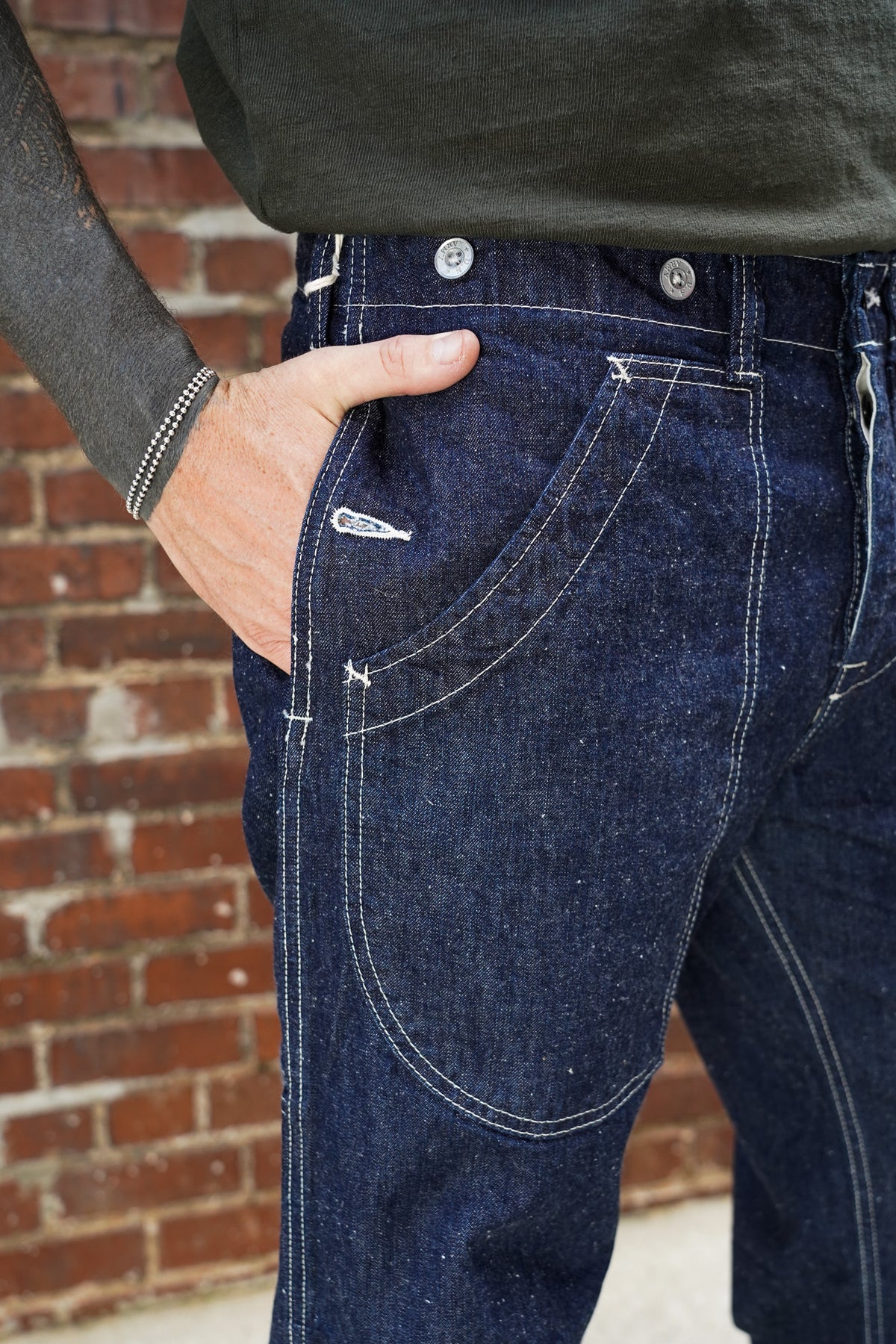 UES Double-Pocket Work Pants - Indigo Denim