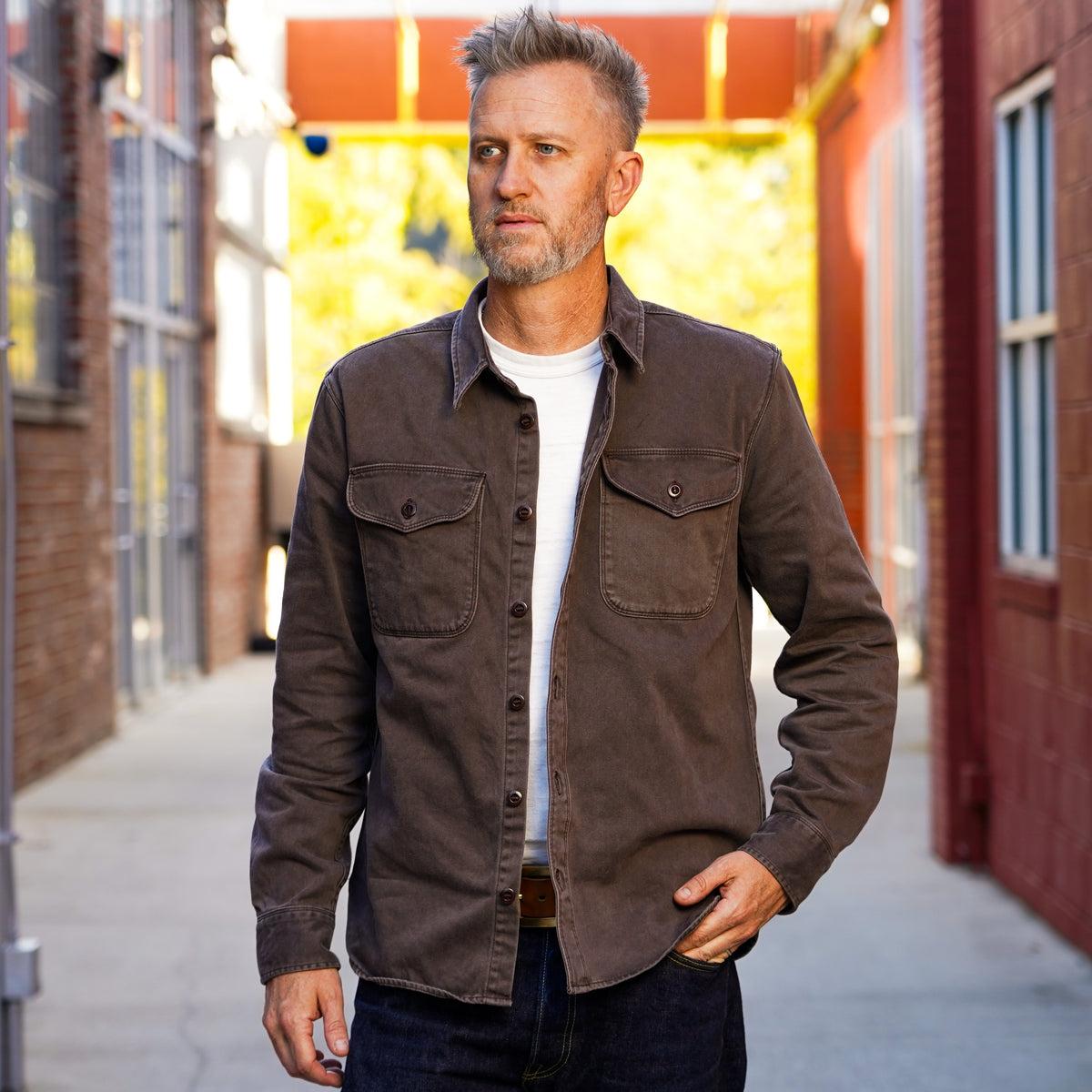 Freenote Cloth Utility Shirt - Chocolate