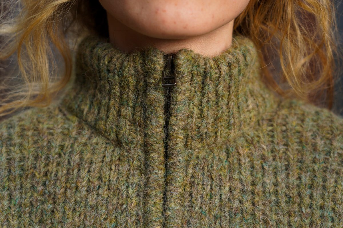 3sixteen Half Zip Knit - Marled Sage