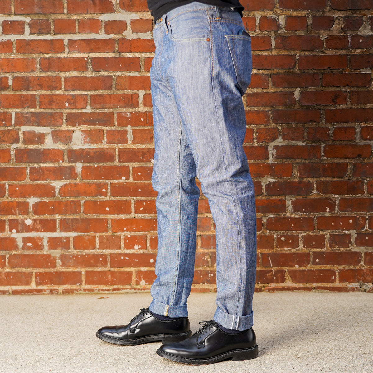Pure Blue Japan 1186-2 14oz Slub Chambray Relaxed Tapered - Indigo
