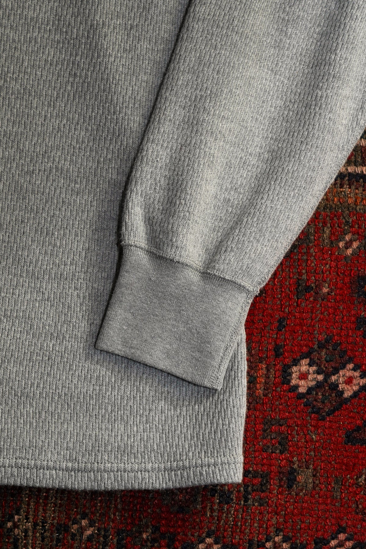 The Flat Head Heavy Thermal Longsleeve Shirt - Grey