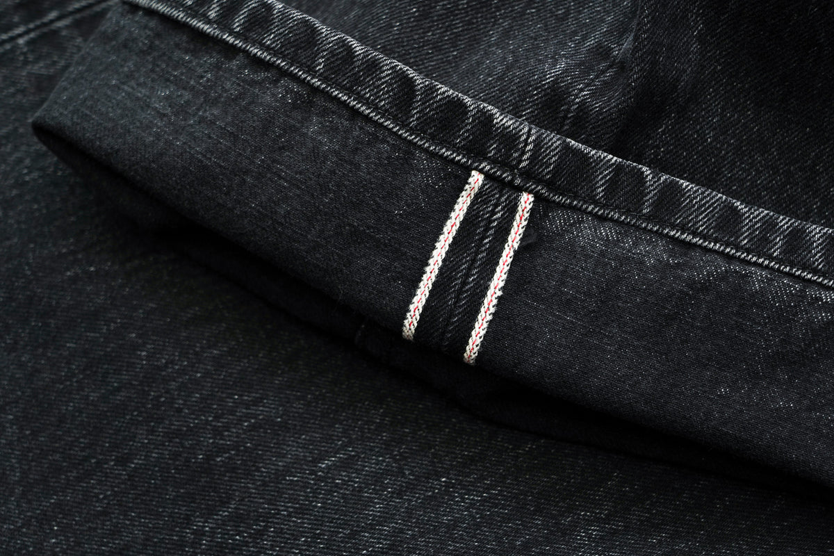 Brain Dead Type 00 13.2oz Selvedge Denim - Washed Black