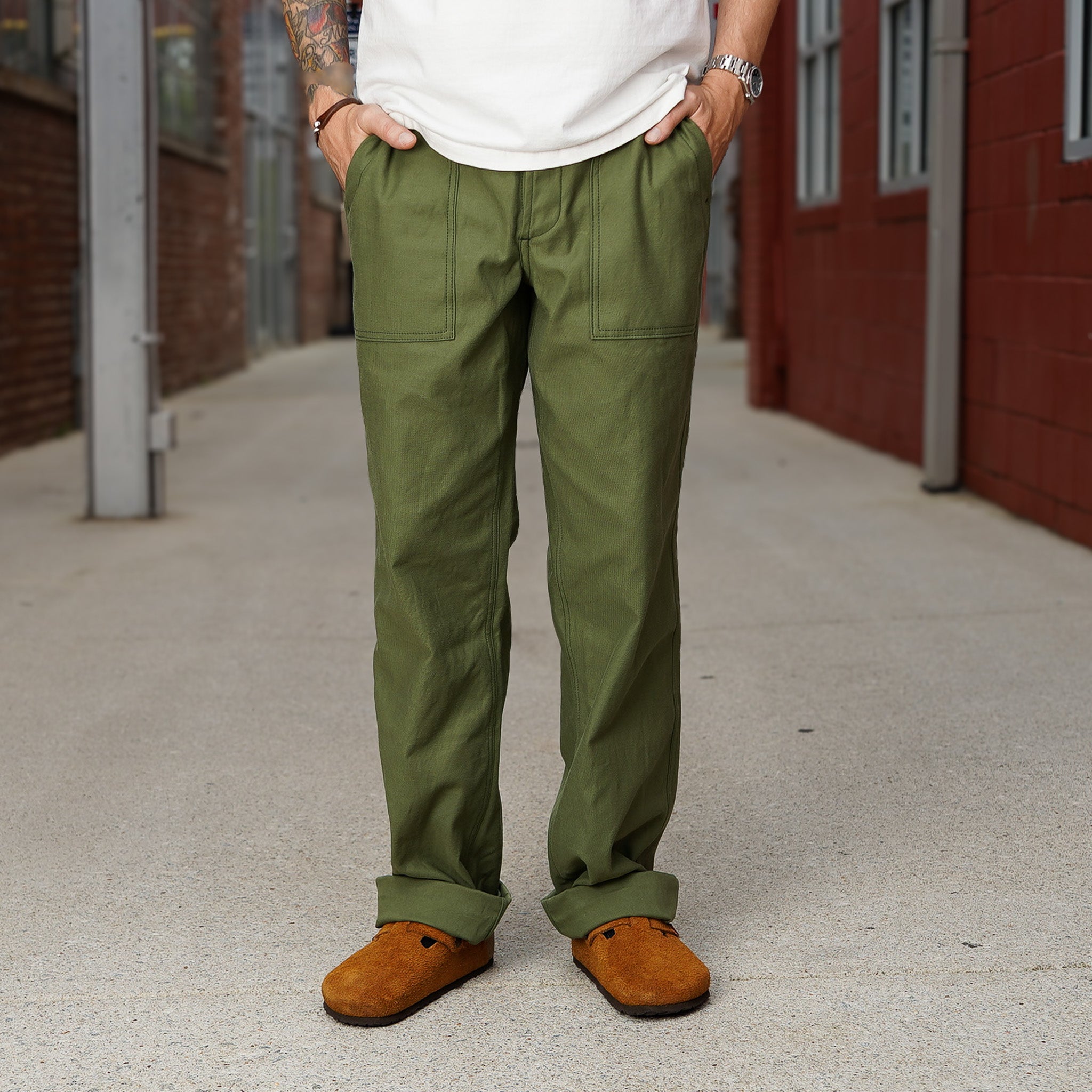 3sixteen Fatigue Pants - Olive Back Satin