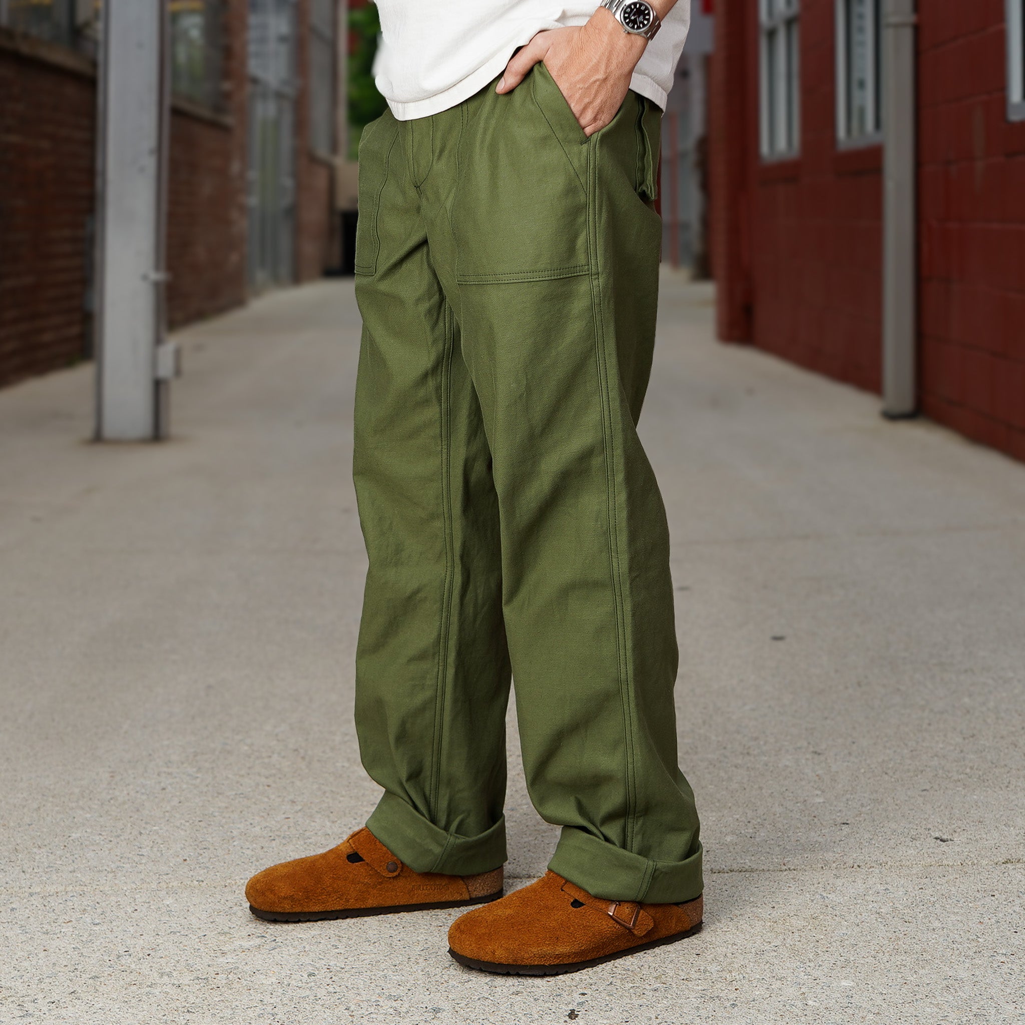3sixteen Fatigue Pants - Olive Back Satin