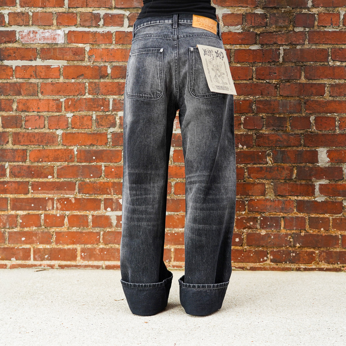 Brain Dead Type 00 13.2oz Selvedge Denim - Washed Black