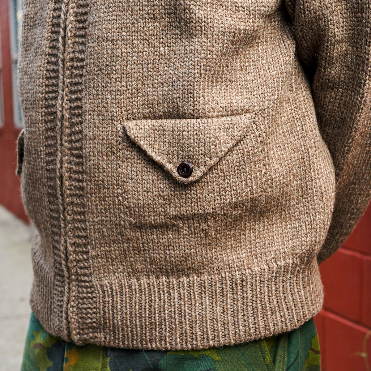 Wythe Zip Shawl Cardigan - Taupe