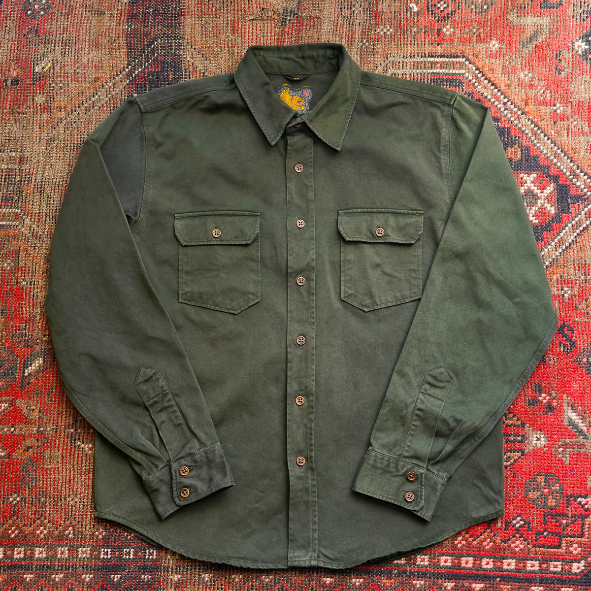 Indigofera Alamo Work Shirt - Greek Pitch
